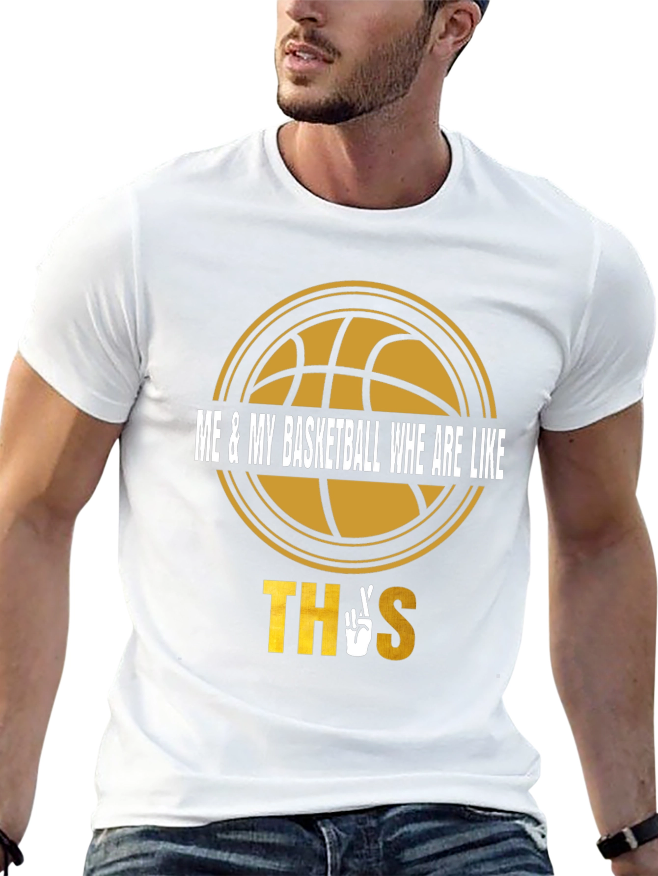 Black Basketball Lover Tee - Me & My Basketball Like This view 13