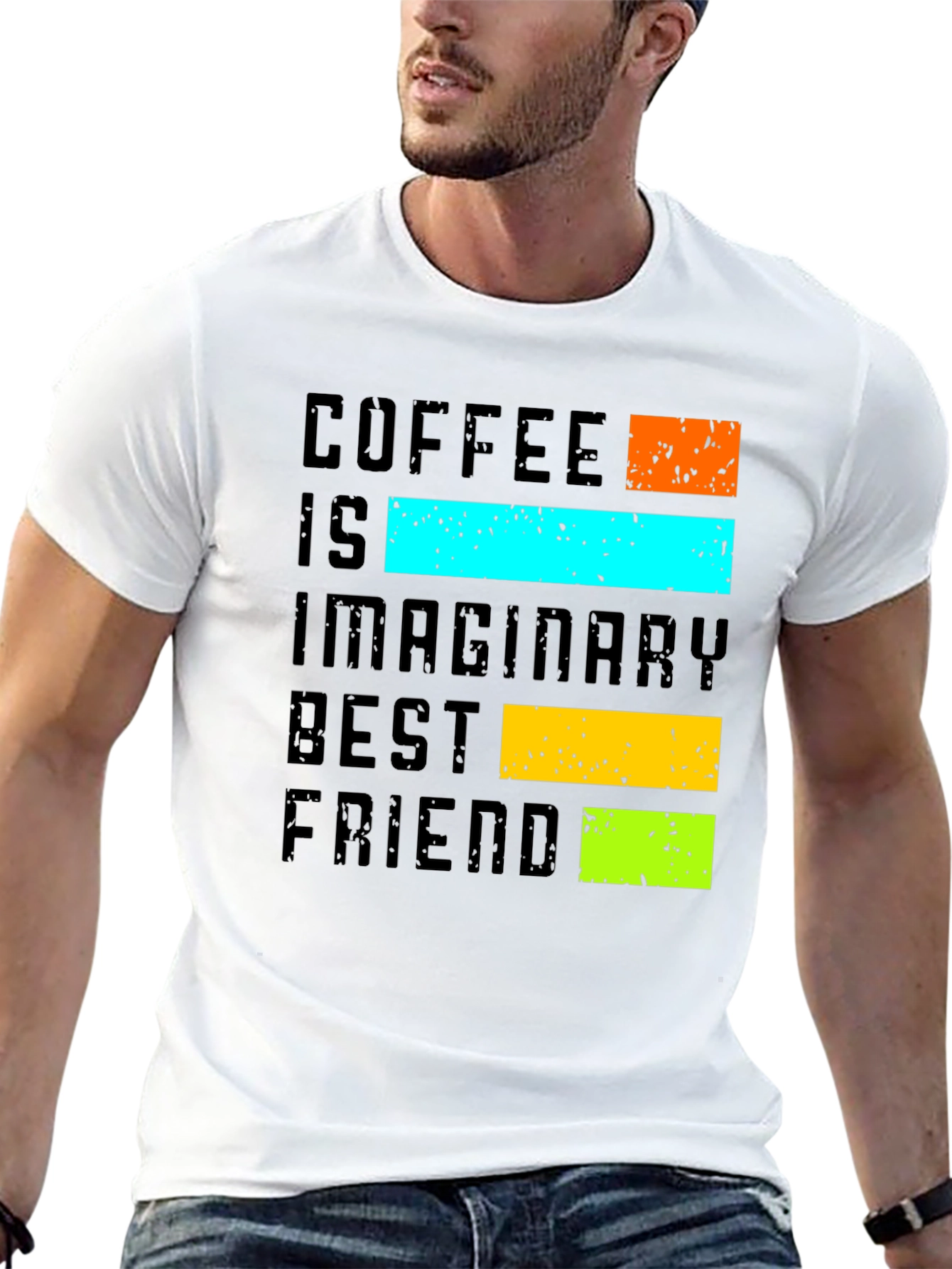 Black Coffee Is My Imaginary Best Friend T-Shirt view 13