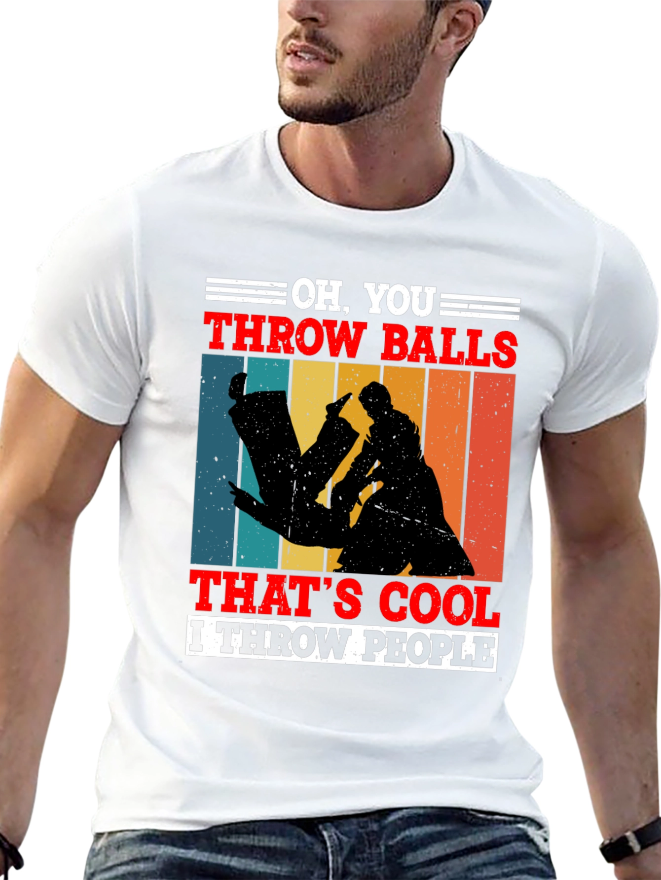 Black Oh, You Throw Balls T-Shirt view 13