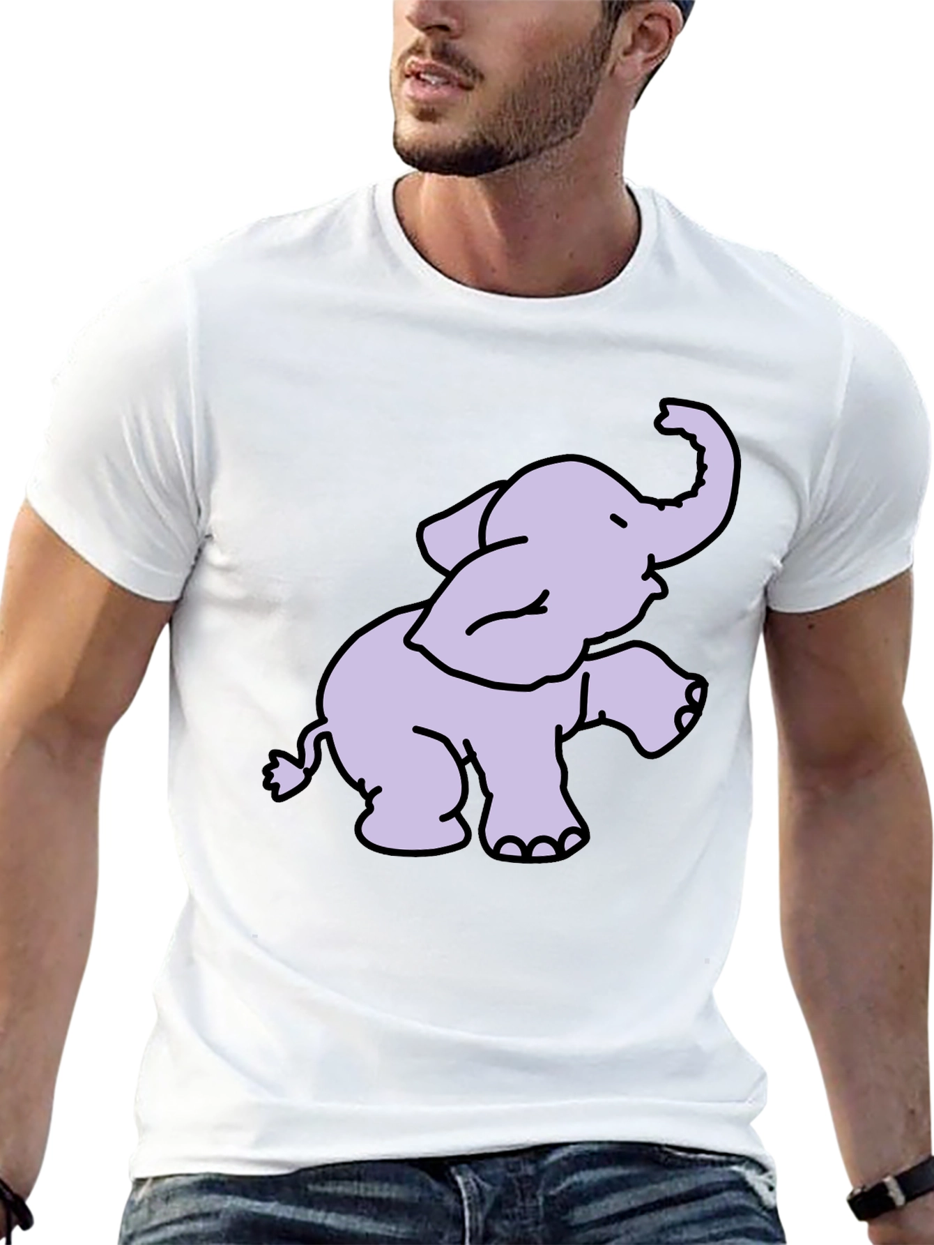 Black Elephant Graphic T-Shirt - Soft Cotton Blend view 13