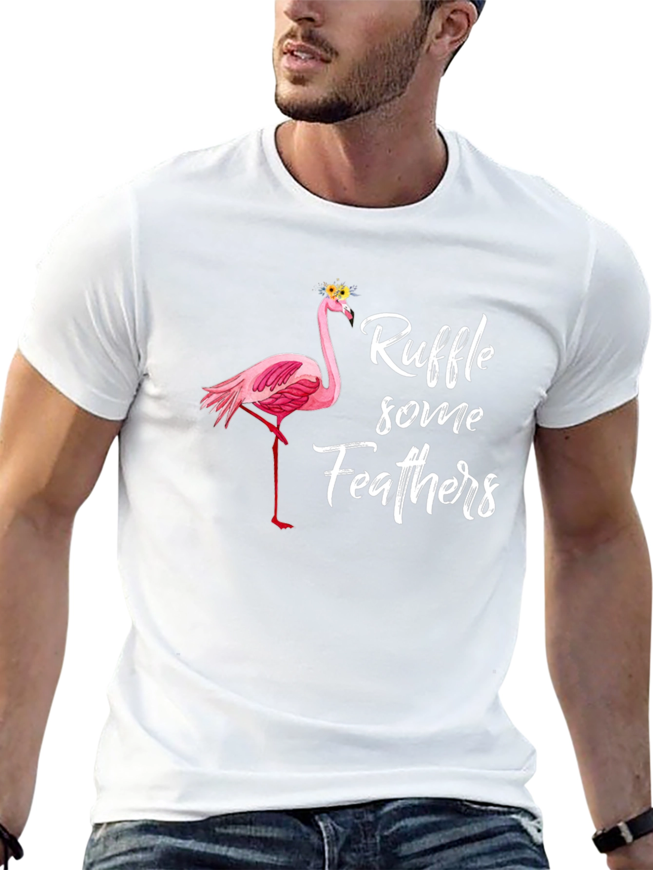 Ruffle Some Feathers Flamingo T-Shirt - 13