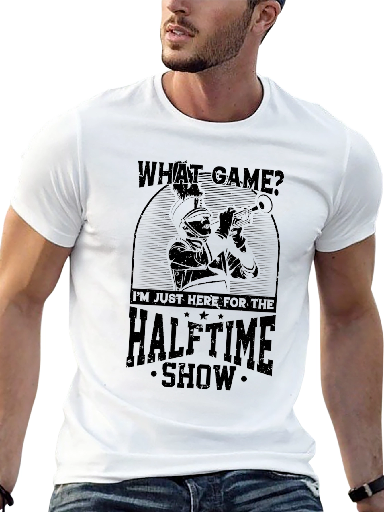 Black Halftime Show Marching Band Graphic Tee view 13