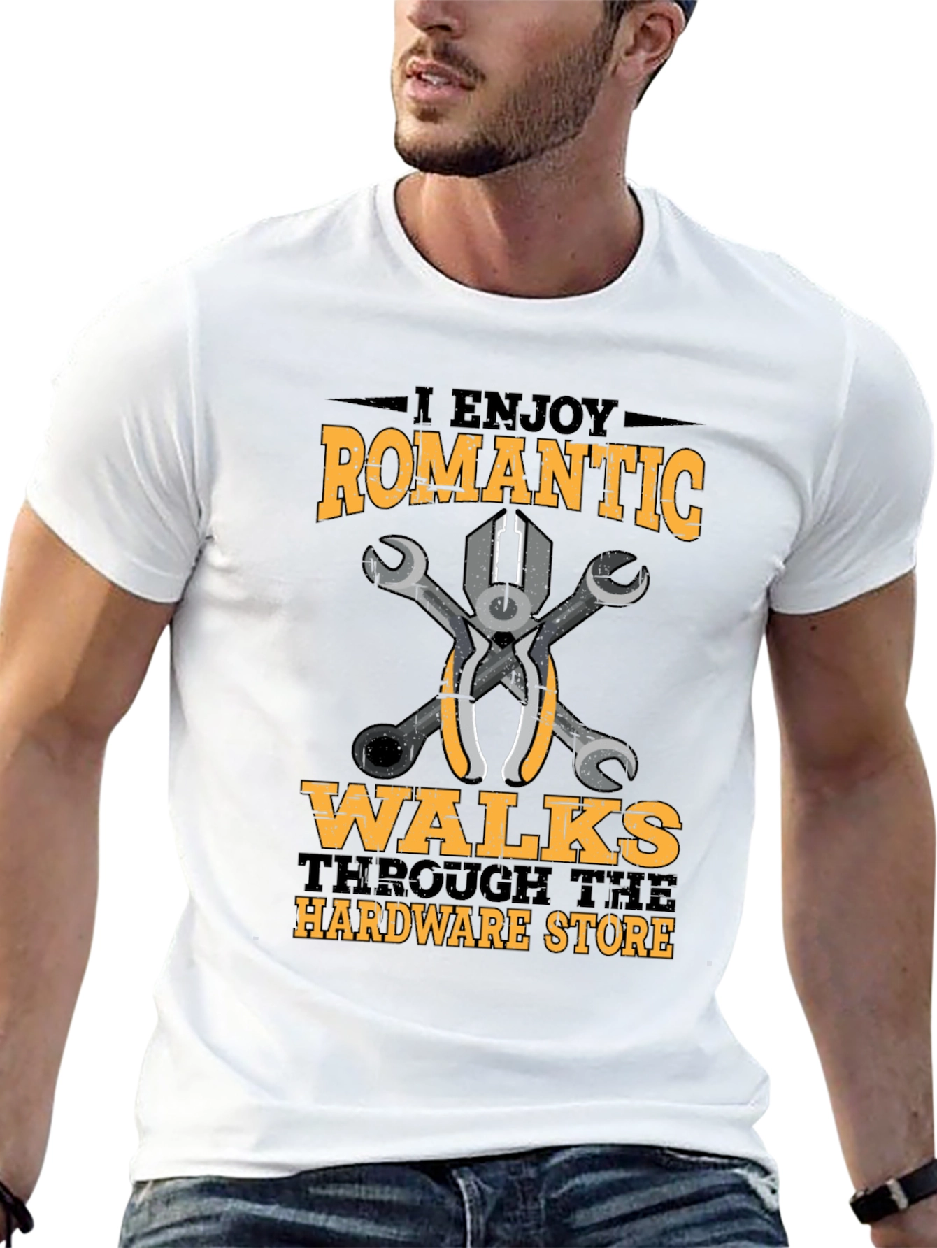 Black Romantic Walks Hardware Store T-Shirt view 13