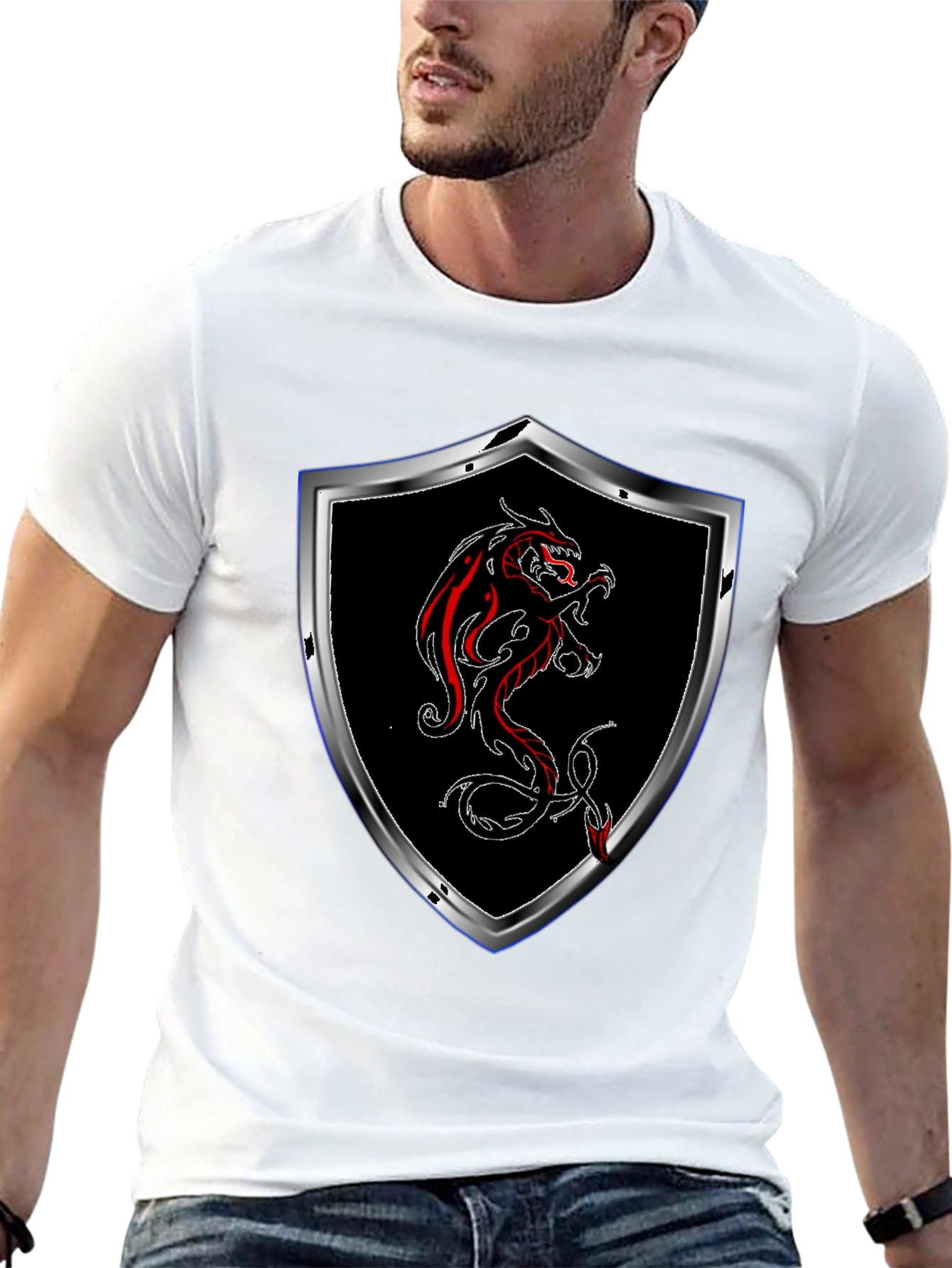 Dragon Crest T-Shirt - Black - 13