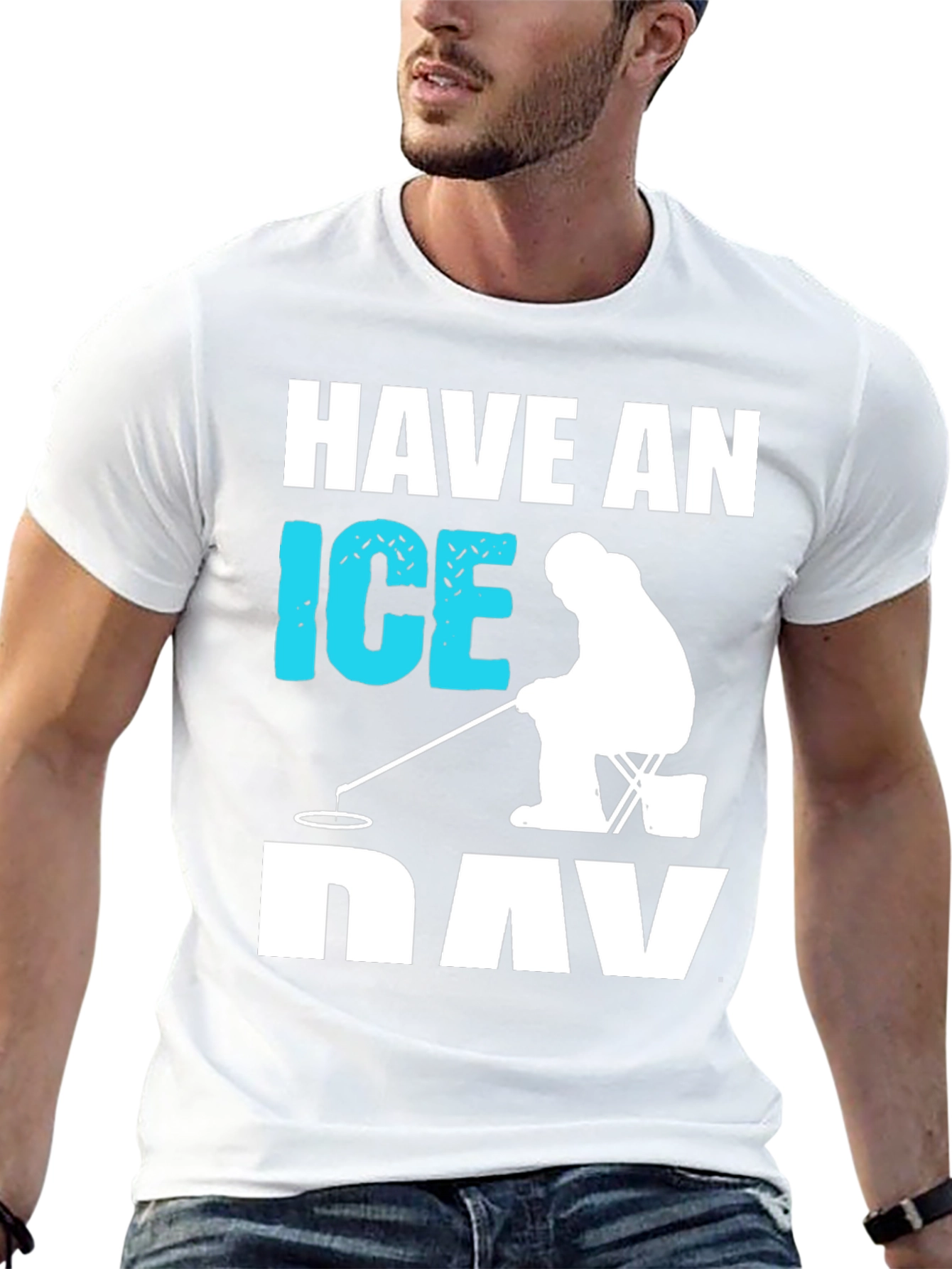 Black Have an Ice Day Black Graphic T-Shirt view 13