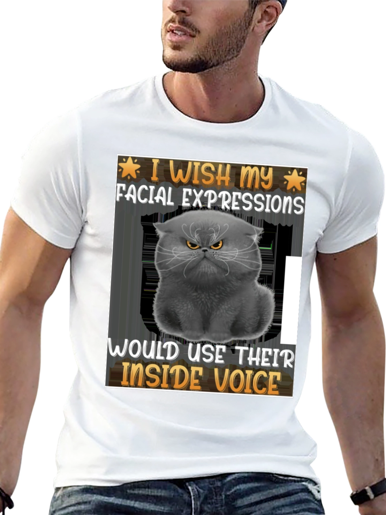 Black Grumpy Cat 'Inside Voice' Graphic Tee view 13