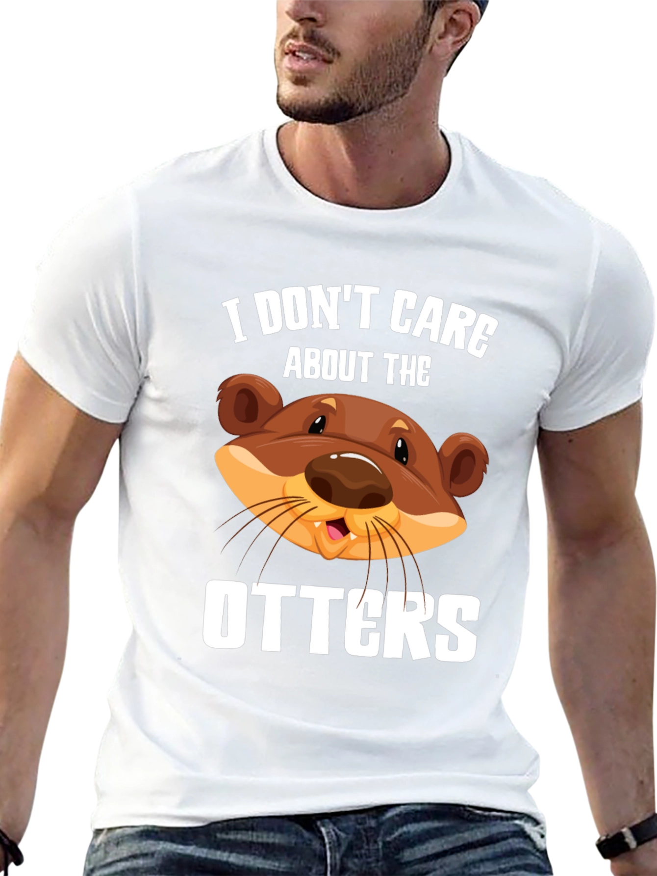 Black I Don't Care About The Otters Graphic Tee view 13