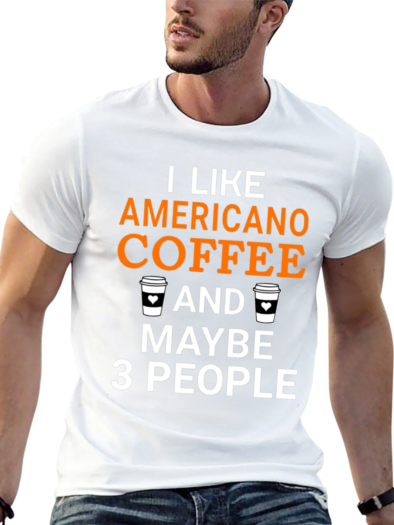 Black Americano Coffee Lover T-Shirt - Funny Graphic Tee view 13