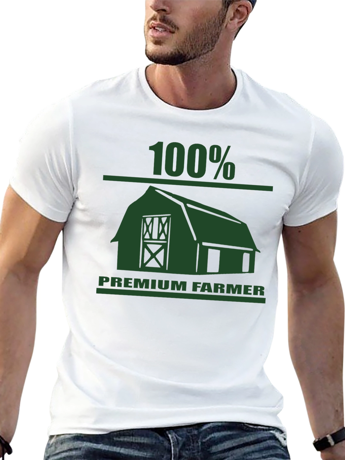 Black 100% Premium Farmer Graphic Tee - Soft Cotton view 13