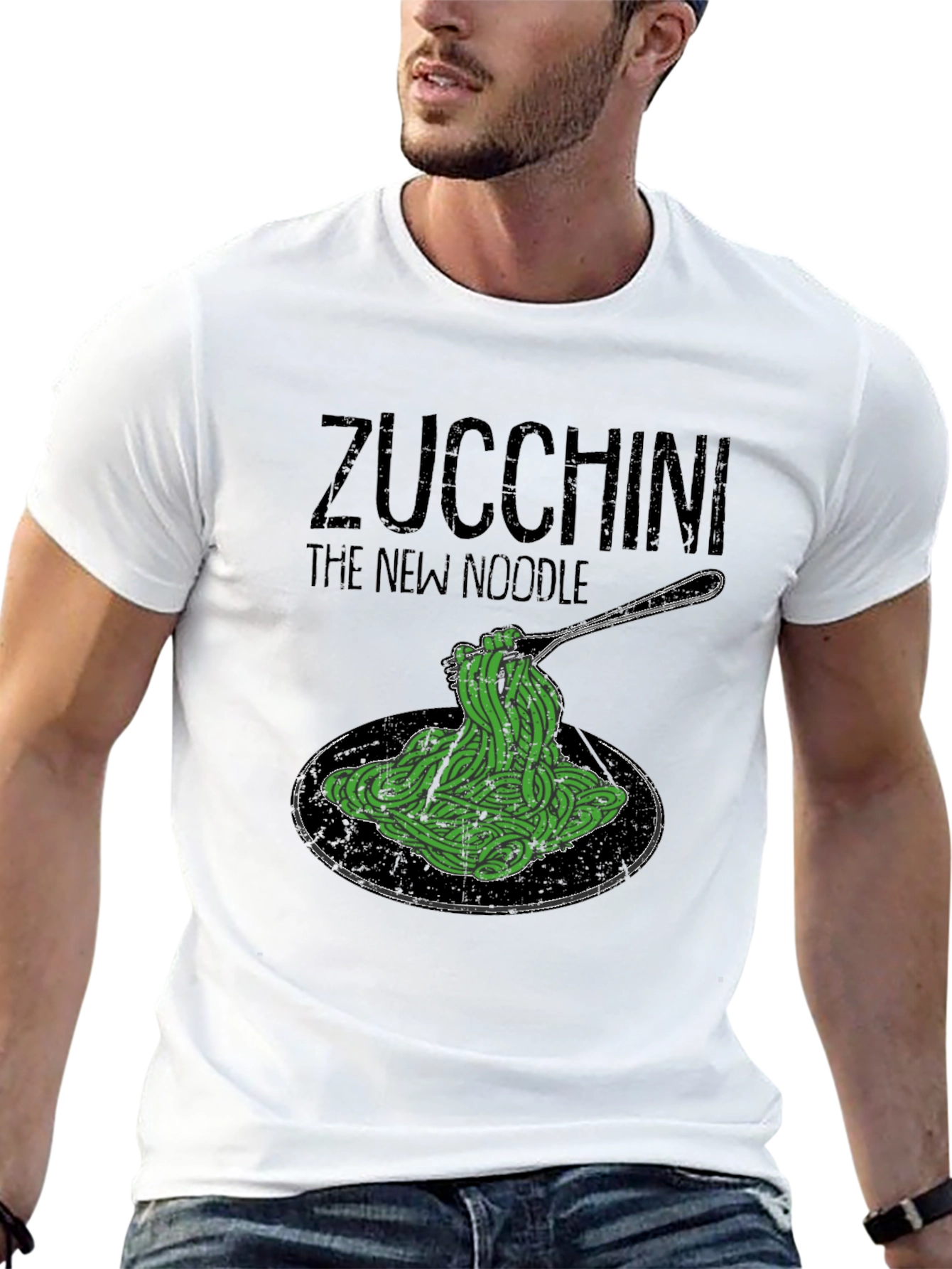 Zucchini The New Noodle Graphic Tee -  Healthy Eating Shirt - 13