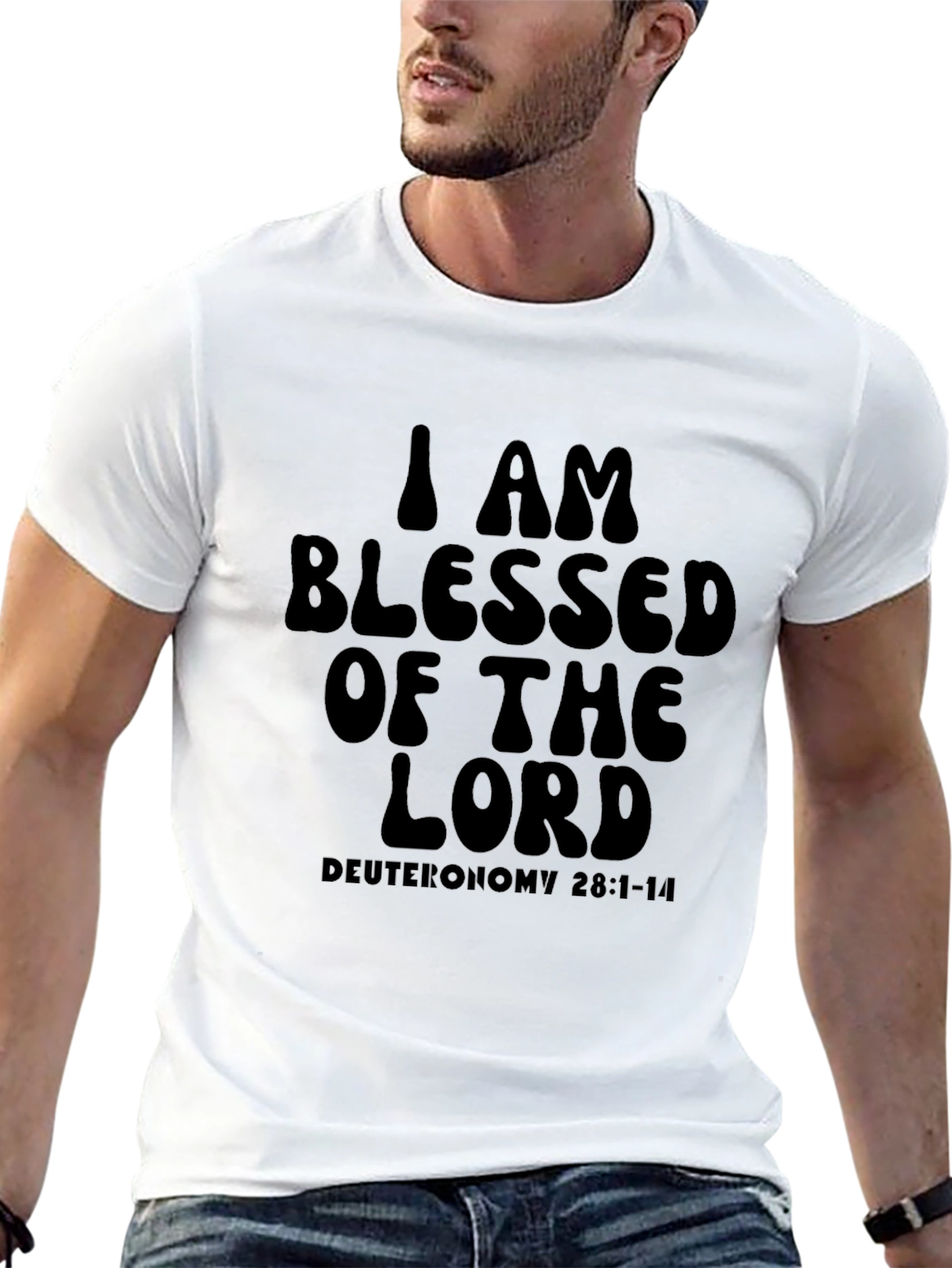 Black Blessed of The Lord Graphic Tee view 13