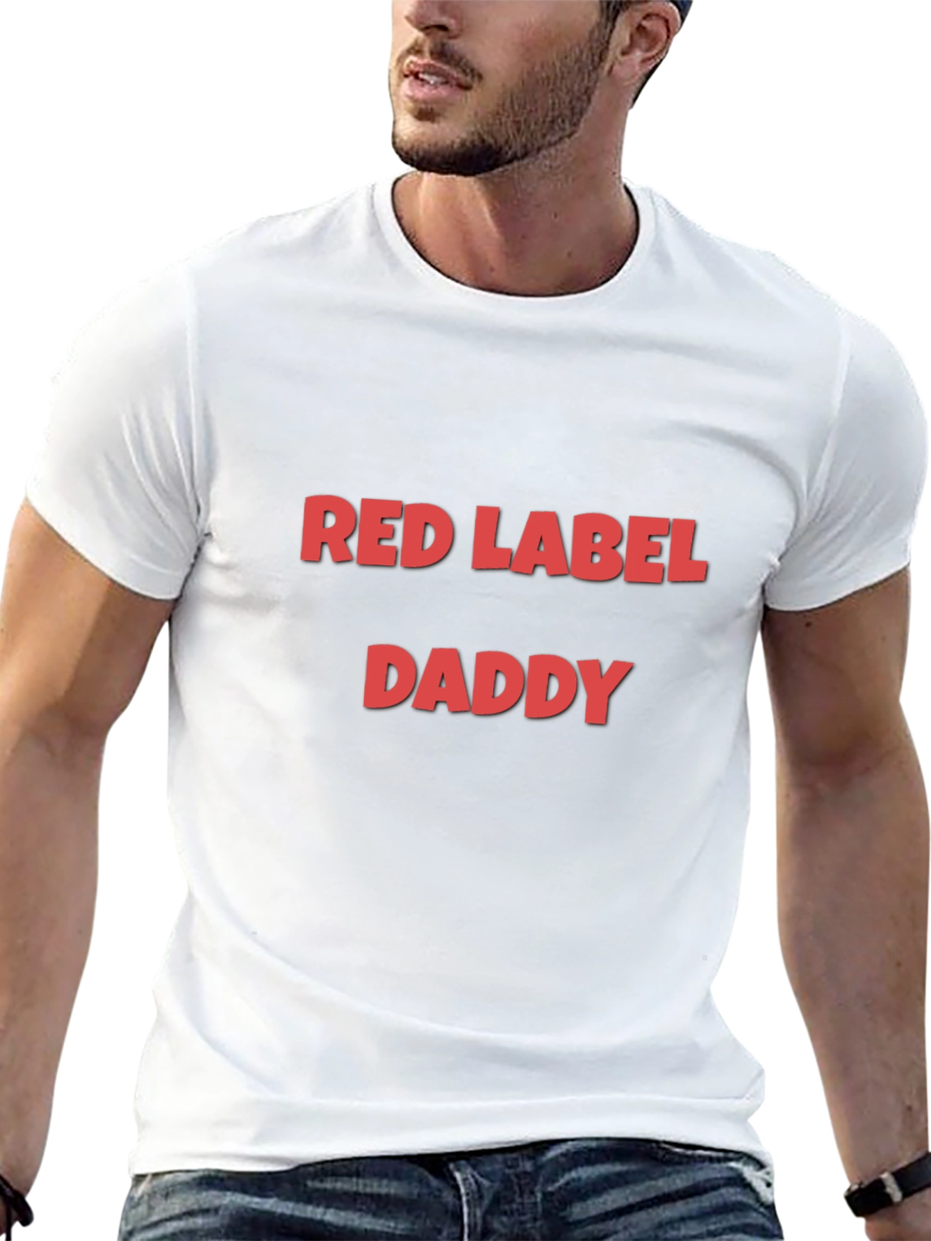 Black Red Label Daddy Graphic Tee view 13