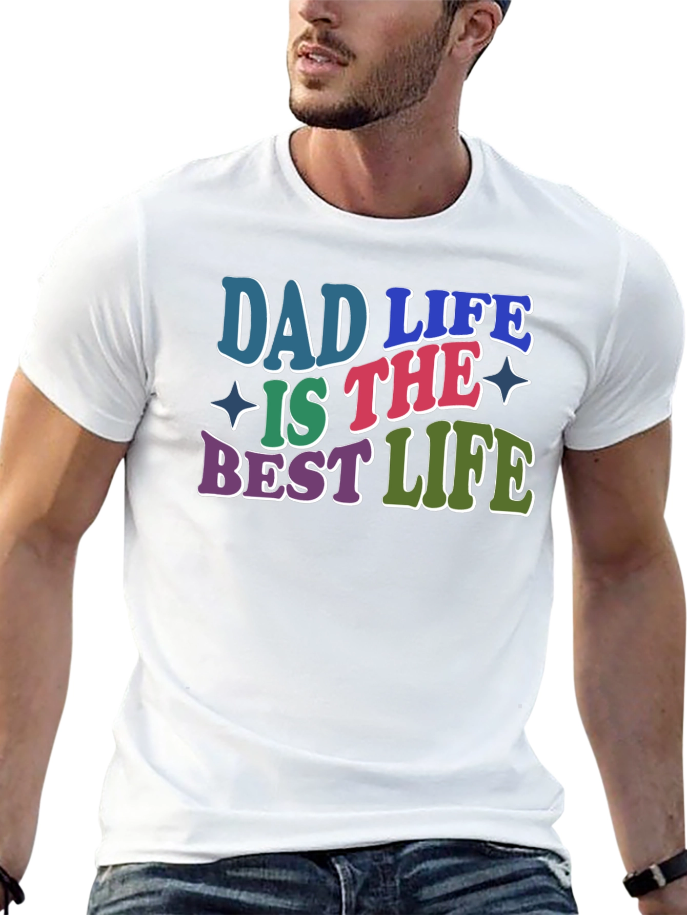 Black Dad Life T-Shirt - Best Life Tee view 13