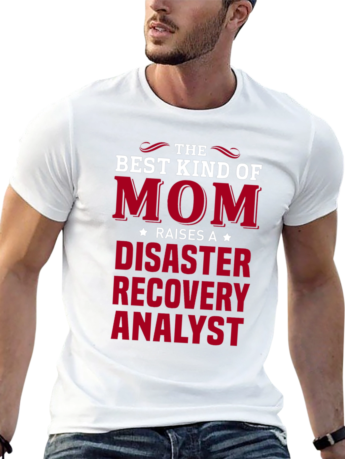 Black Disaster Recovery Analyst Mom T-Shirt view 13