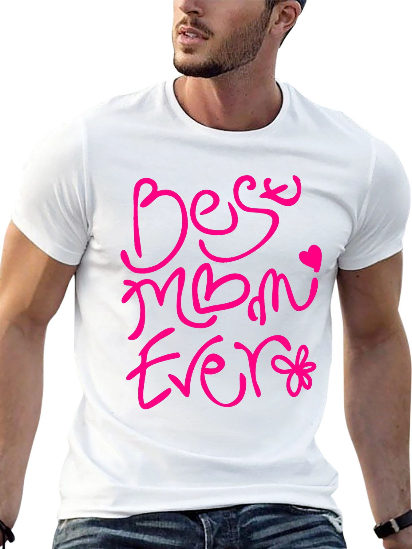 Black Best Mom Ever Graphic Tee - Black view 13