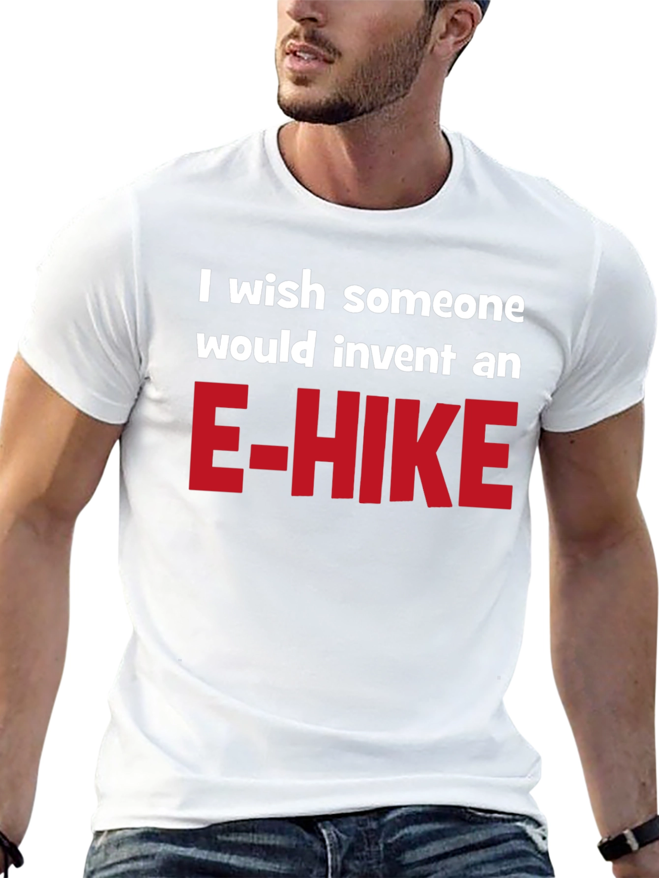Black E-Hike Wish Graphic T-Shirt view 13