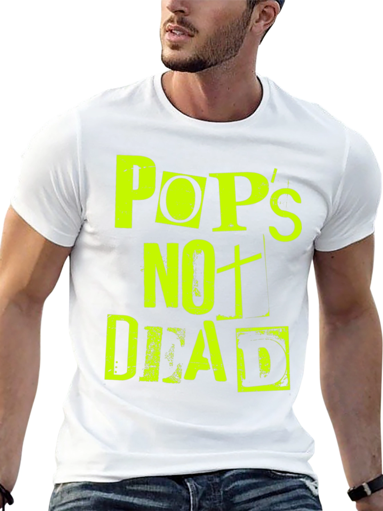 Black Pops Not Dead Graphic Print Tee view 13