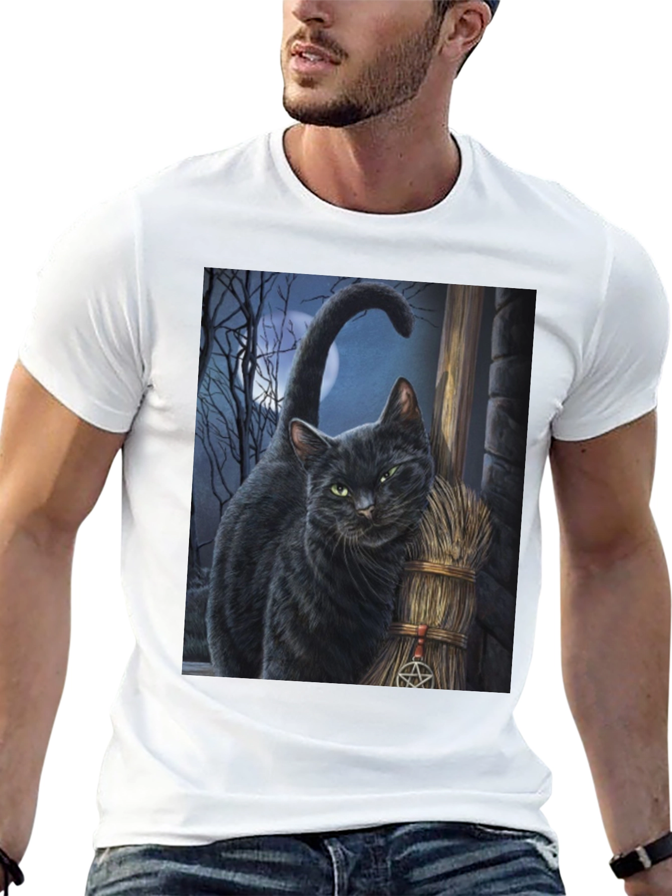 Black Black Cat Witchcraft T-Shirt view 13