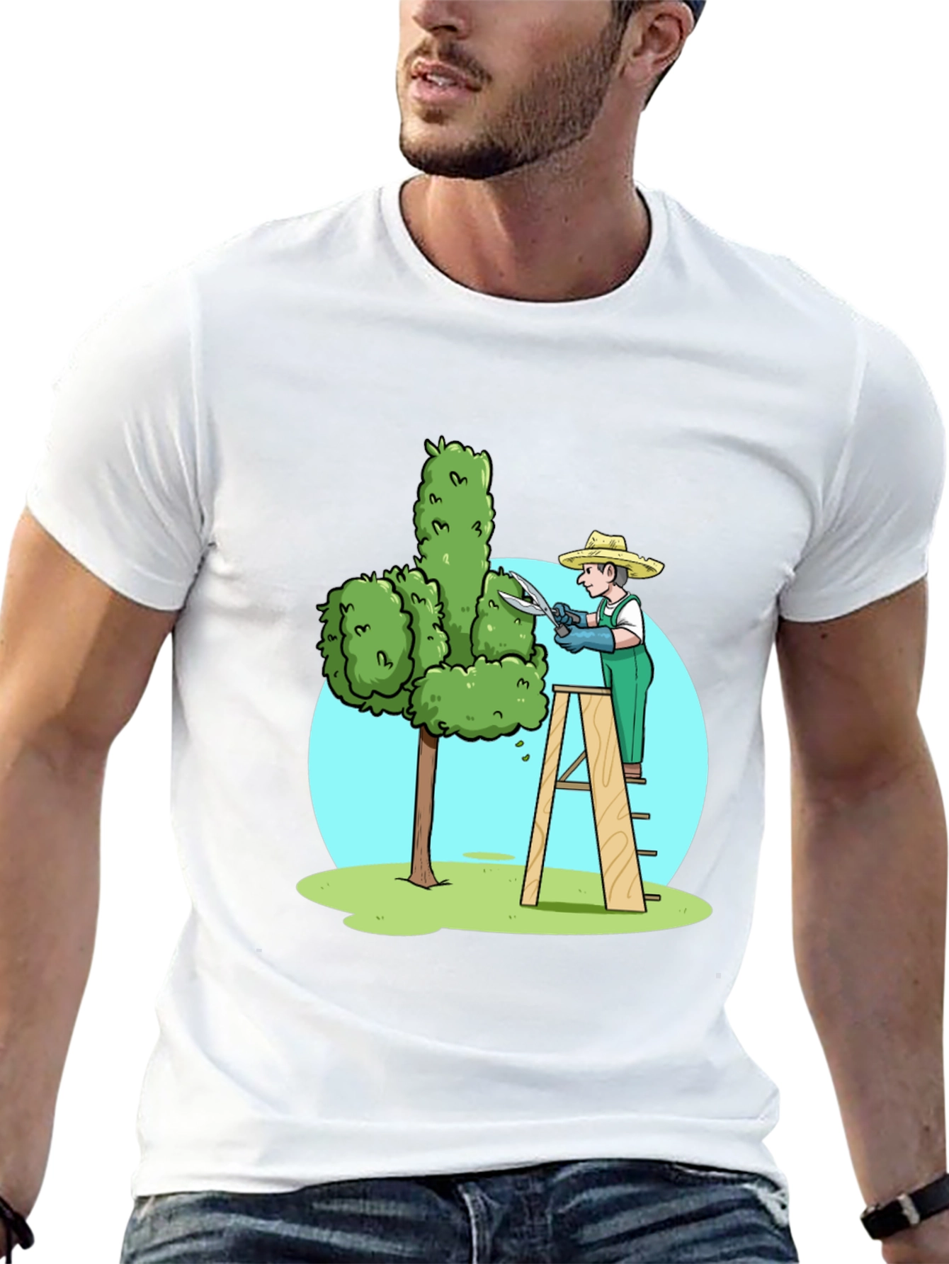 Black Funny Garden Humor T-Shirt view 13