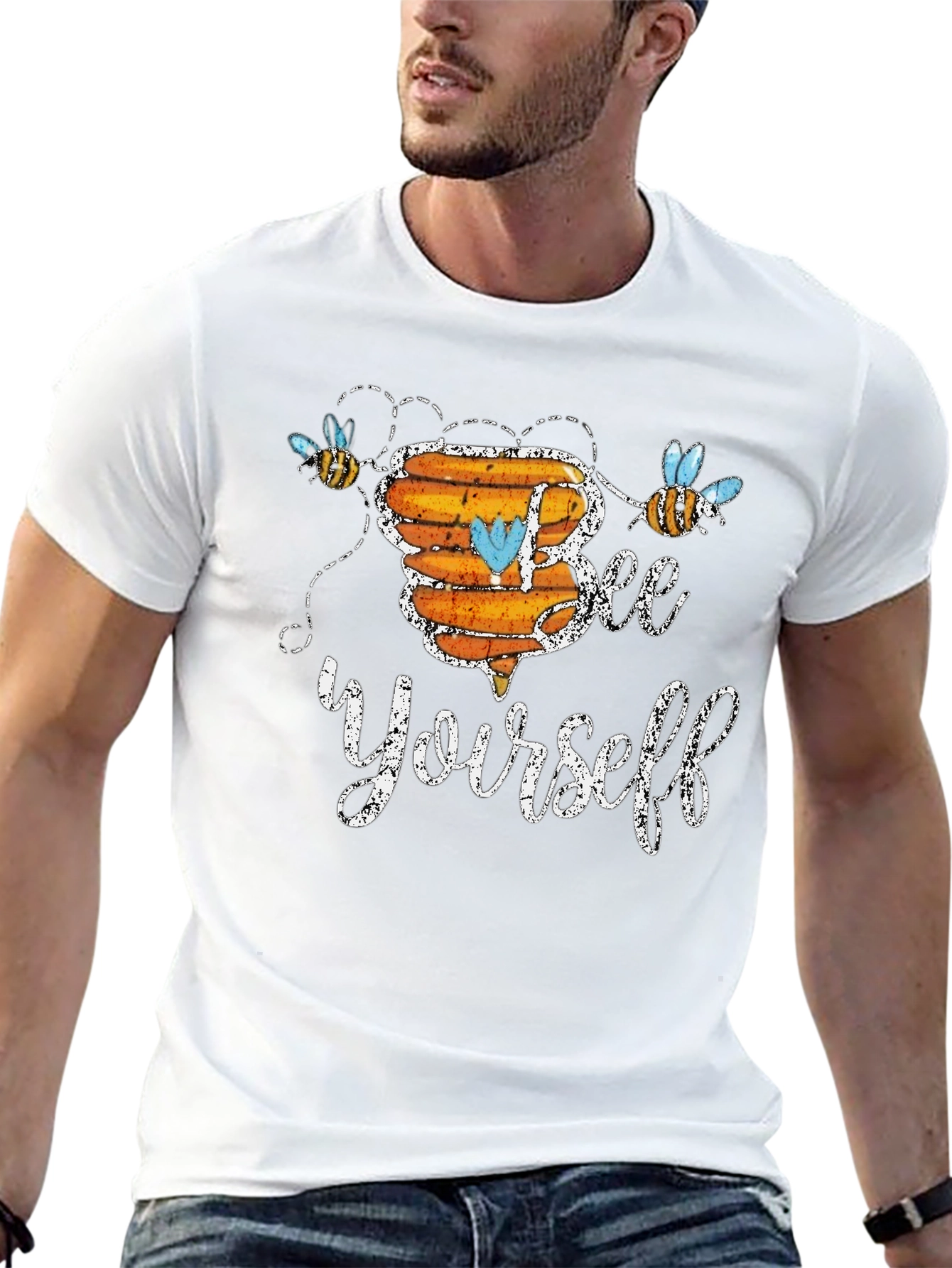 Black Bee Yourself Graphic T-Shirt - Cute & Comfy view 13