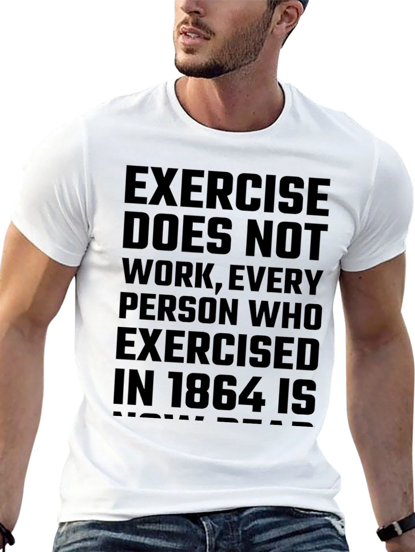 Black Exercise 1864 Funny Graphic Tee view 13