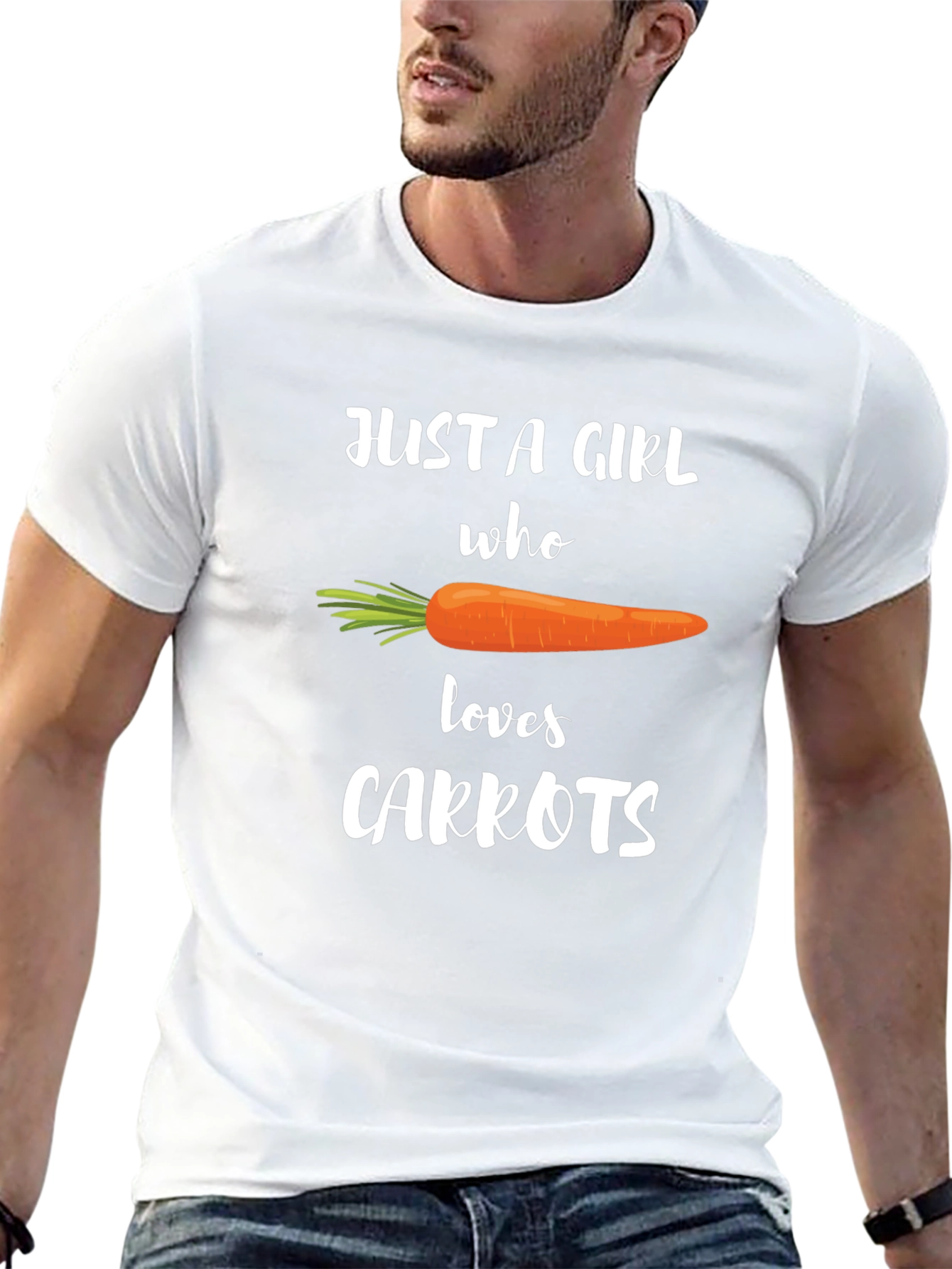 Black Carrot Lover T-Shirt - Just a Girl Who Loves Carrots Tee view 13