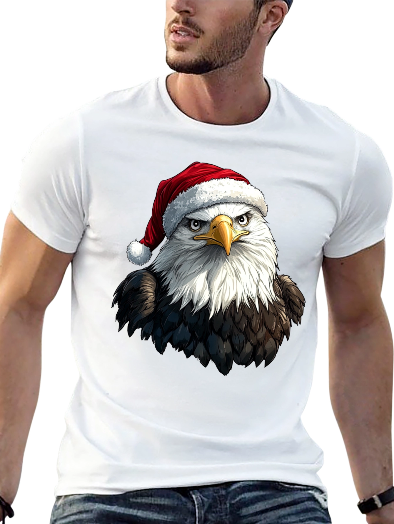 Black Eagle Christmas T-Shirt view 13