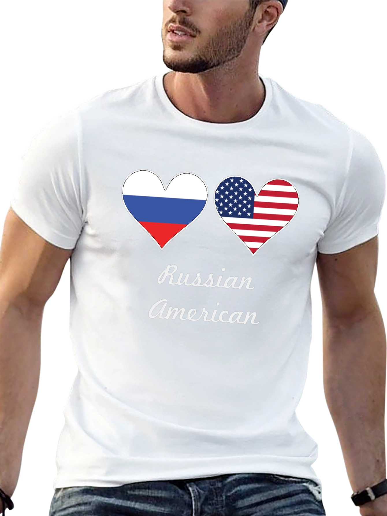 Black Russian American Pride T-Shirt view 13