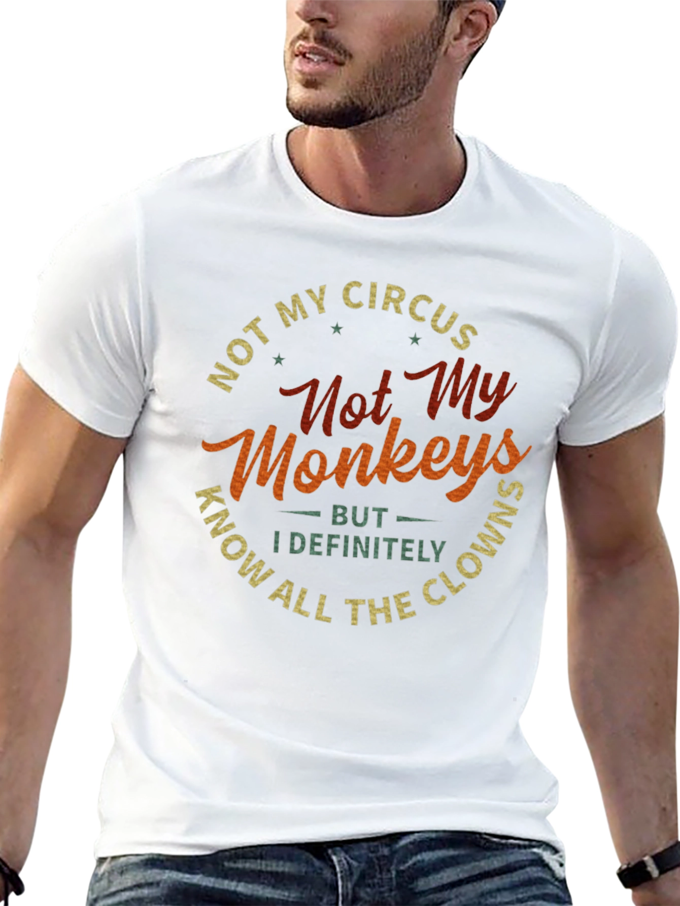Black Not My Circus Not My Monkeys T-Shirt view 13
