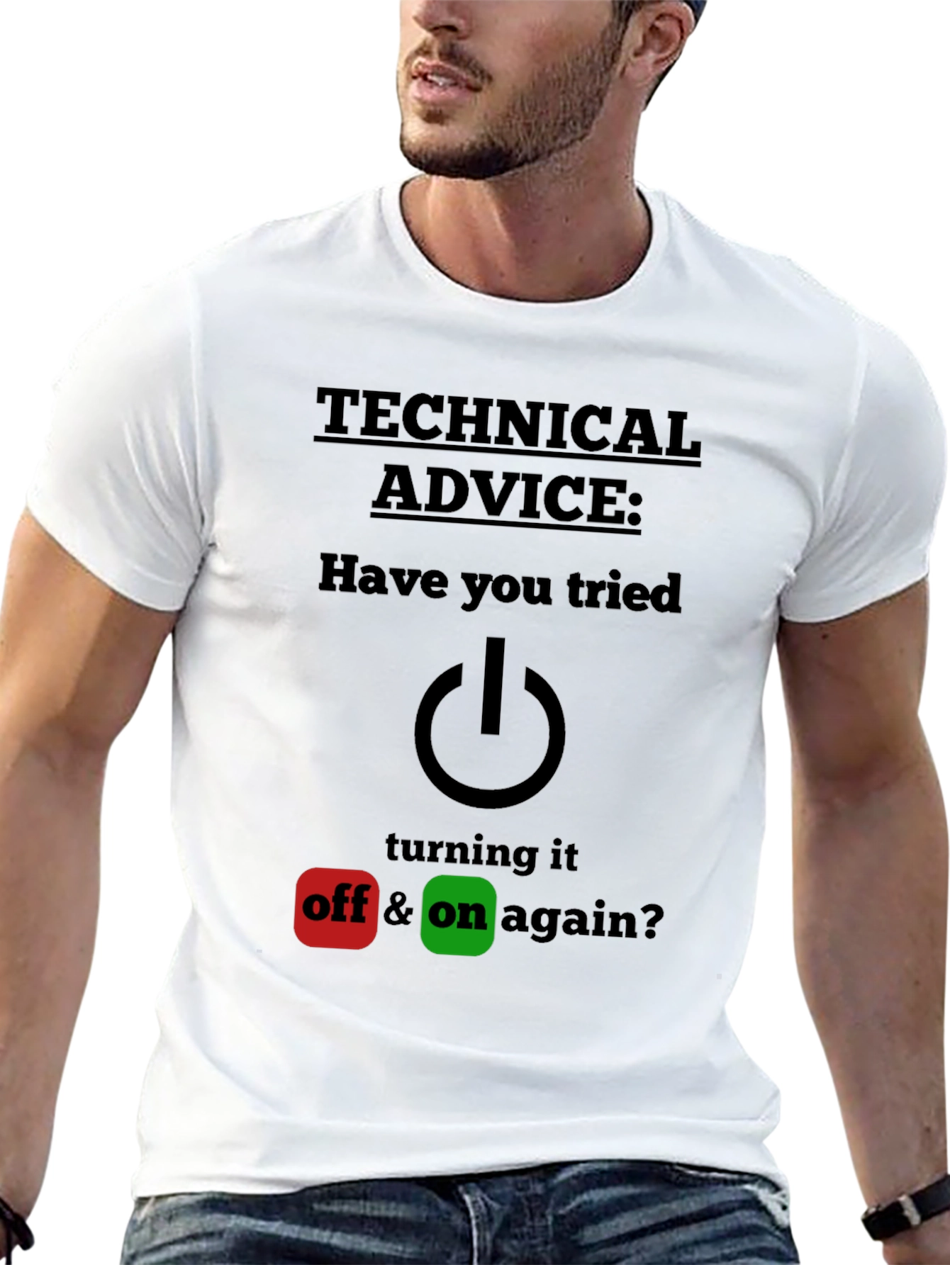 Black Technical Advice Funny T-Shirt view 13