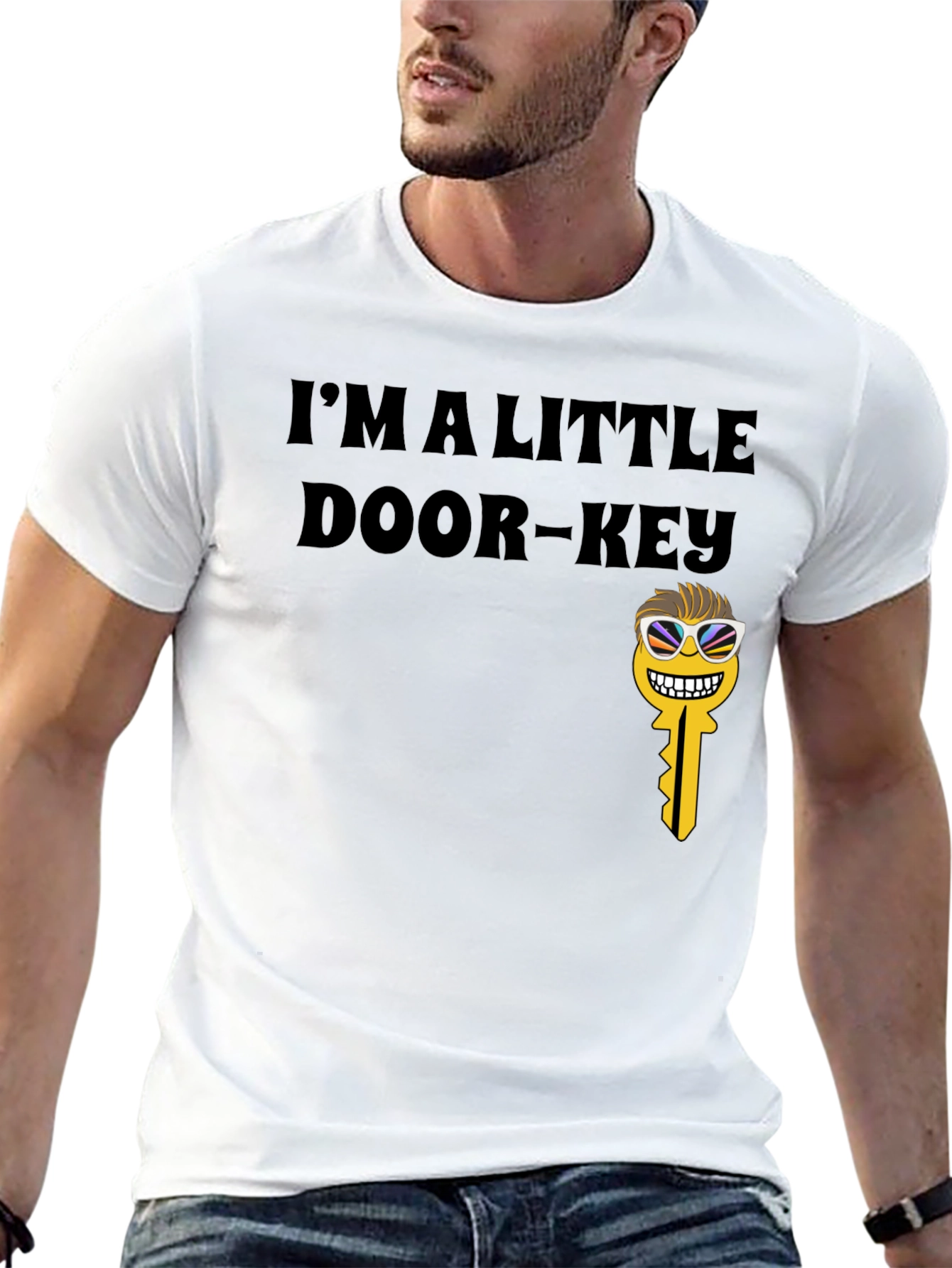Black I'm A Little Door-Key Graphic Tee view 13