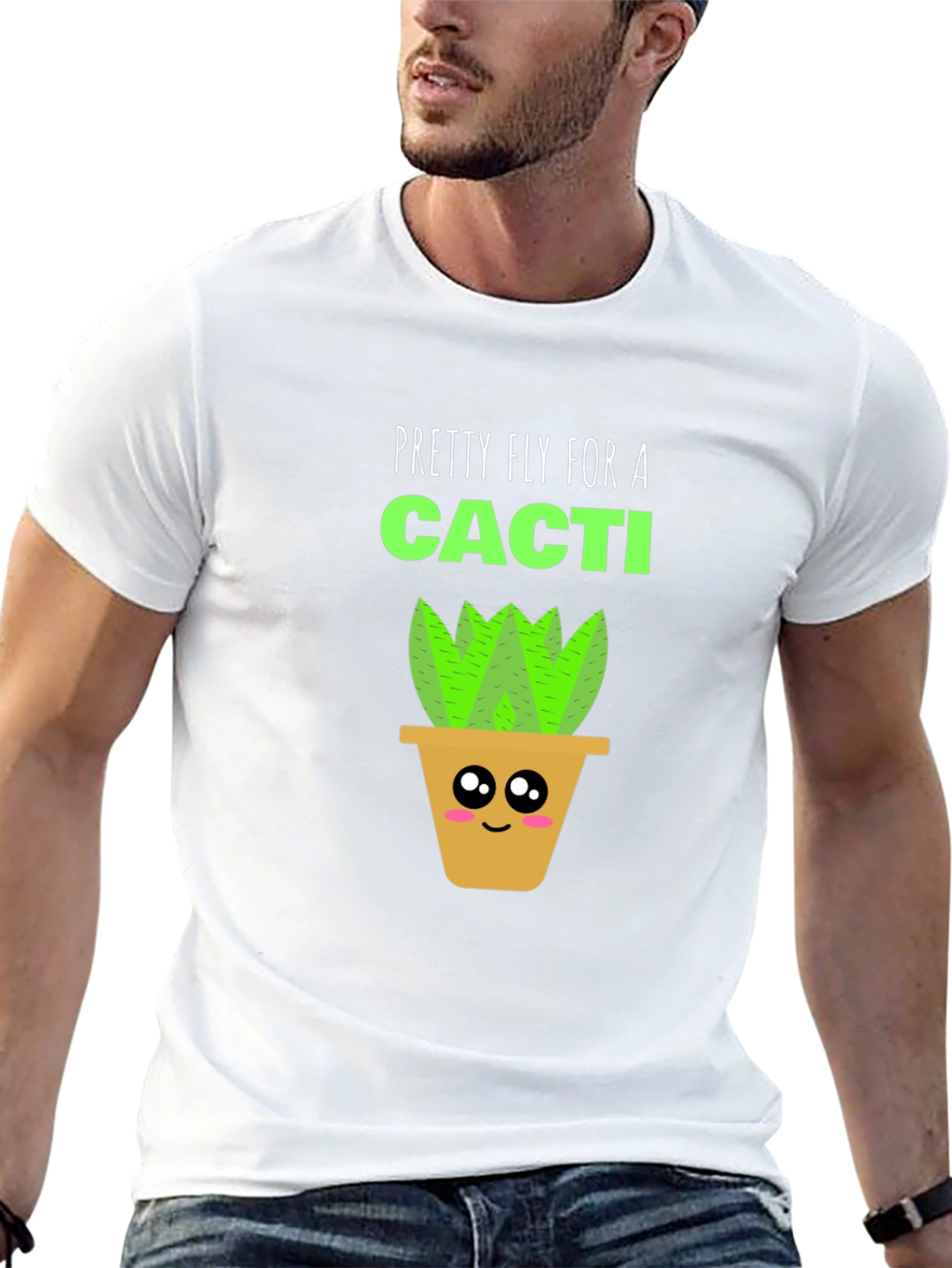 Black Pretty Fly for a Cacti Graphic T-Shirt view 13