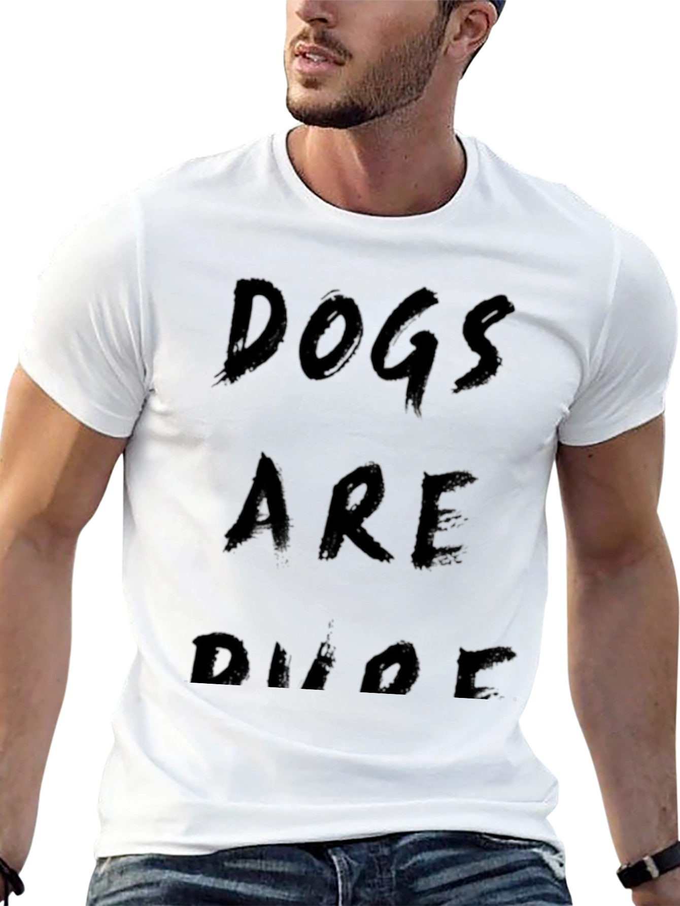 Black Dogs Are Dudes Funny Graphic Tee view 13