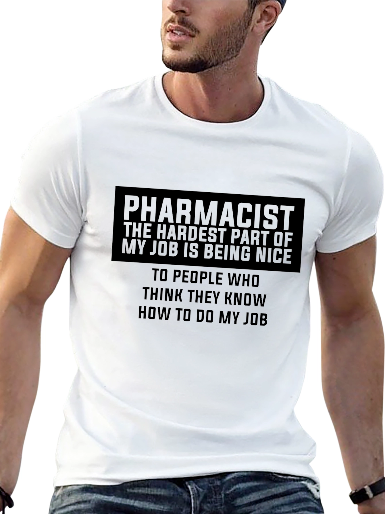 Black Pharmacist Humor T-Shirt - Hardest Part of My Job view 13