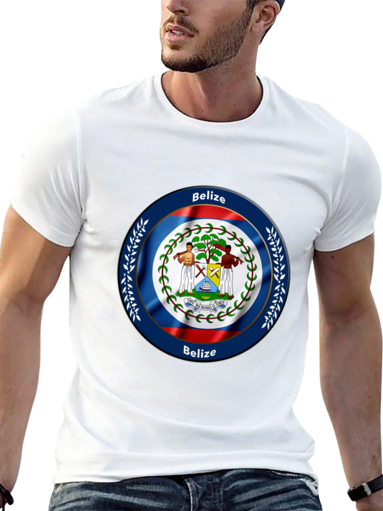 Belize Flag T-Shirt - Graphic Print - 13