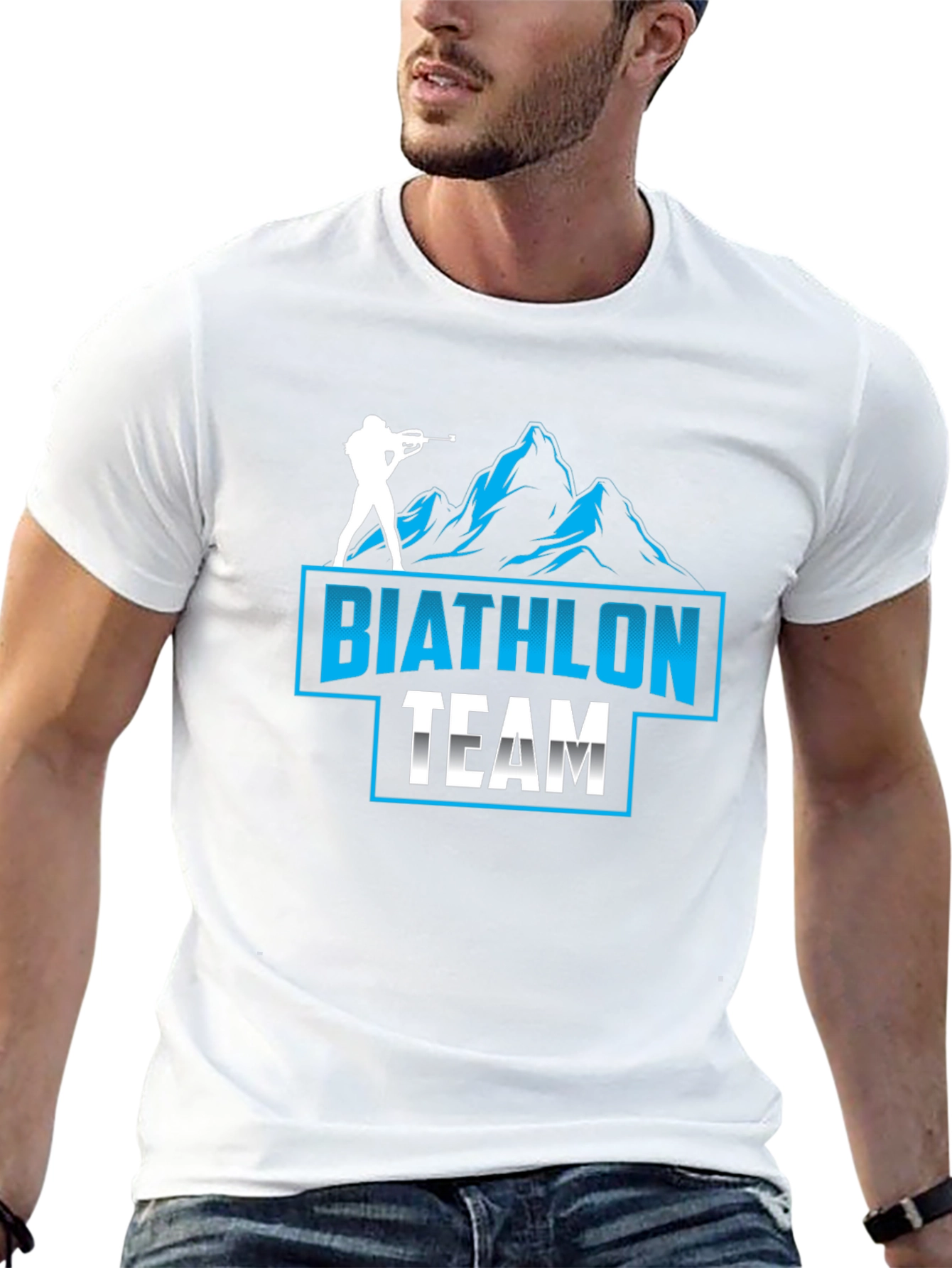 Black Biathlon Team T-Shirt - Black view 13