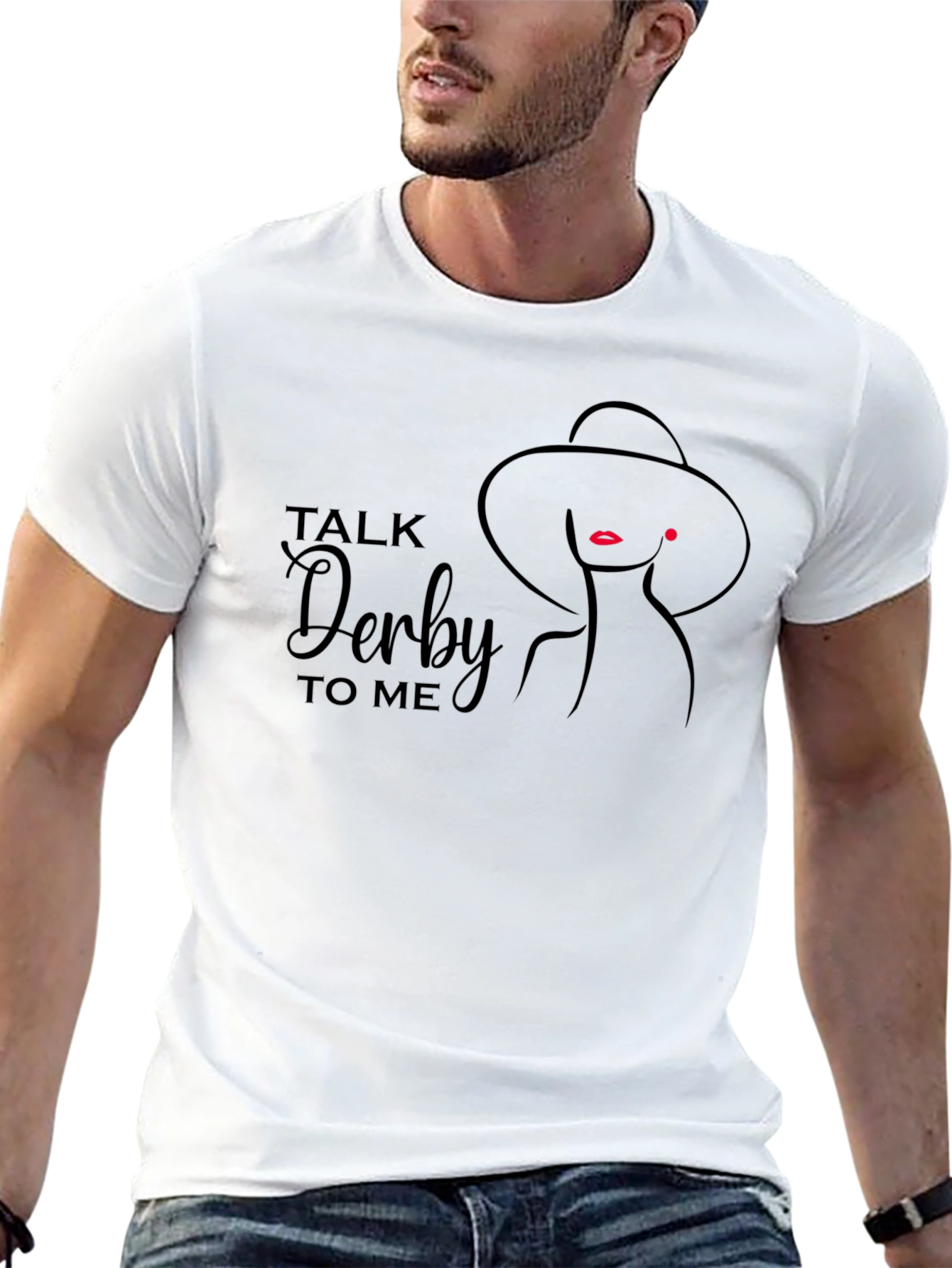 Black Talk Derby To Me Graphic Tee - Stylish and Fun view 13