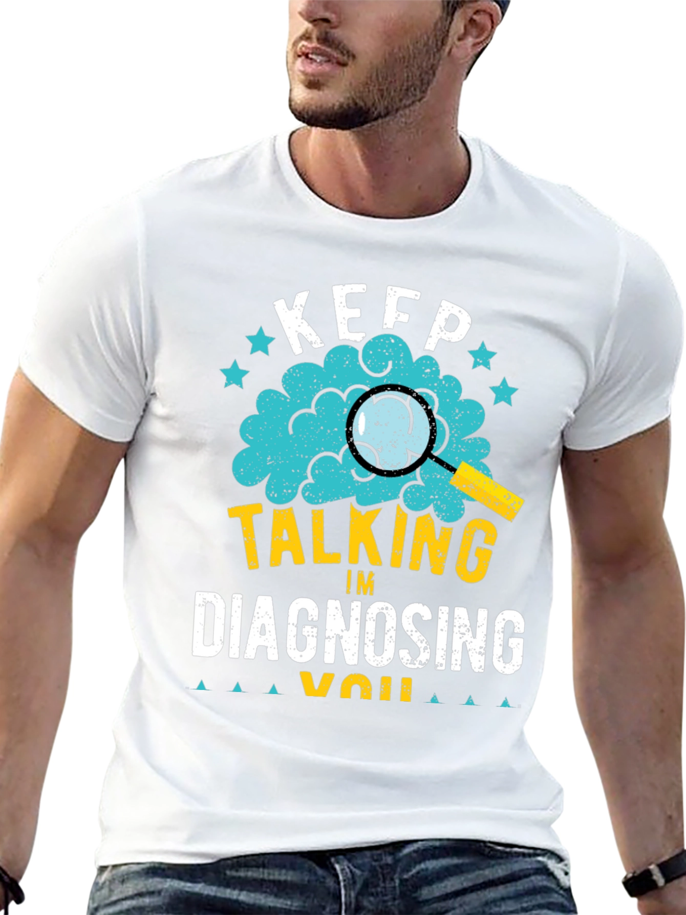Black Keep Talking I'm Diagnosing You T-Shirt view 13