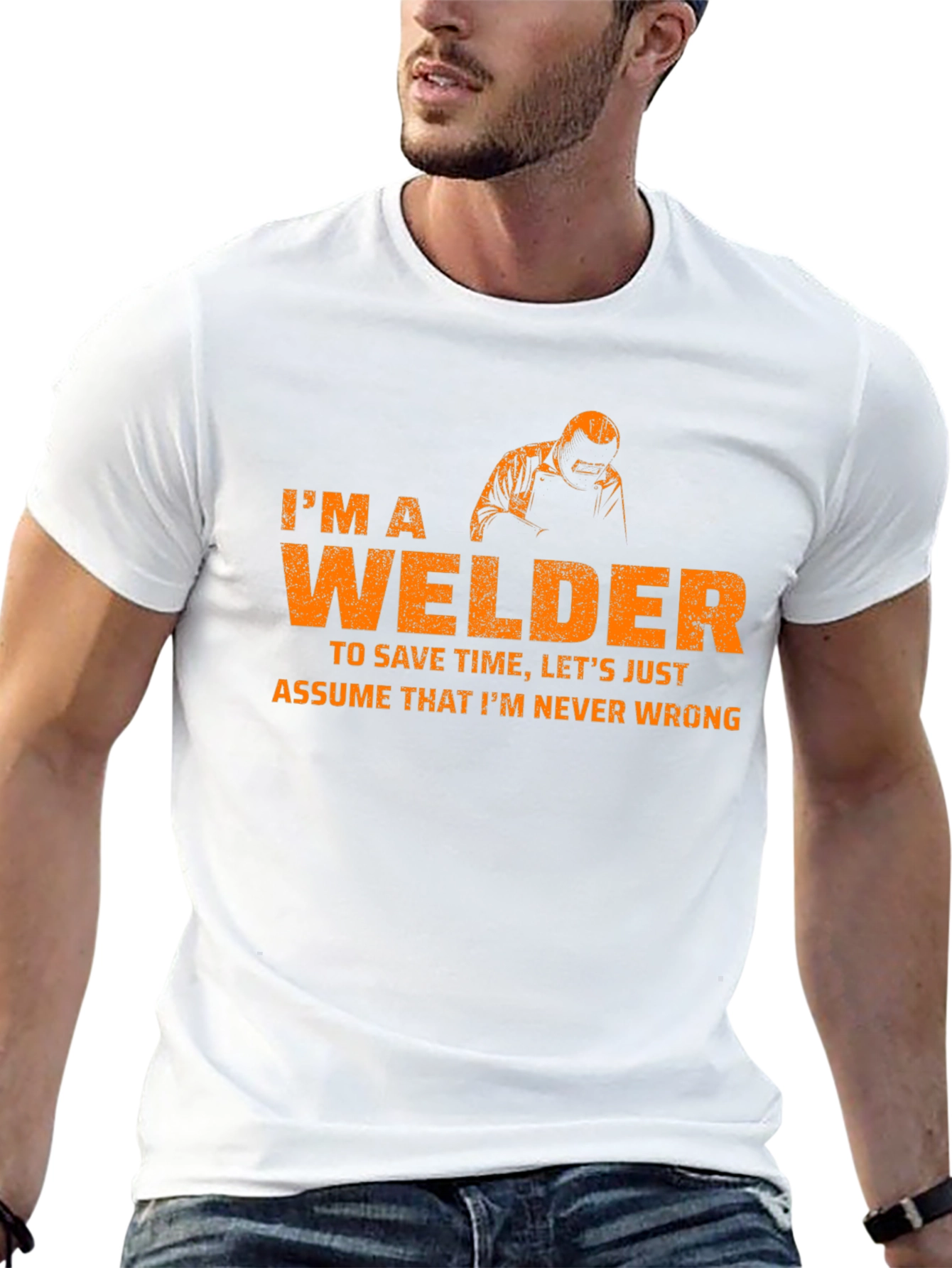 Black I'm A Welder T-Shirt Funny Job Tee view 13