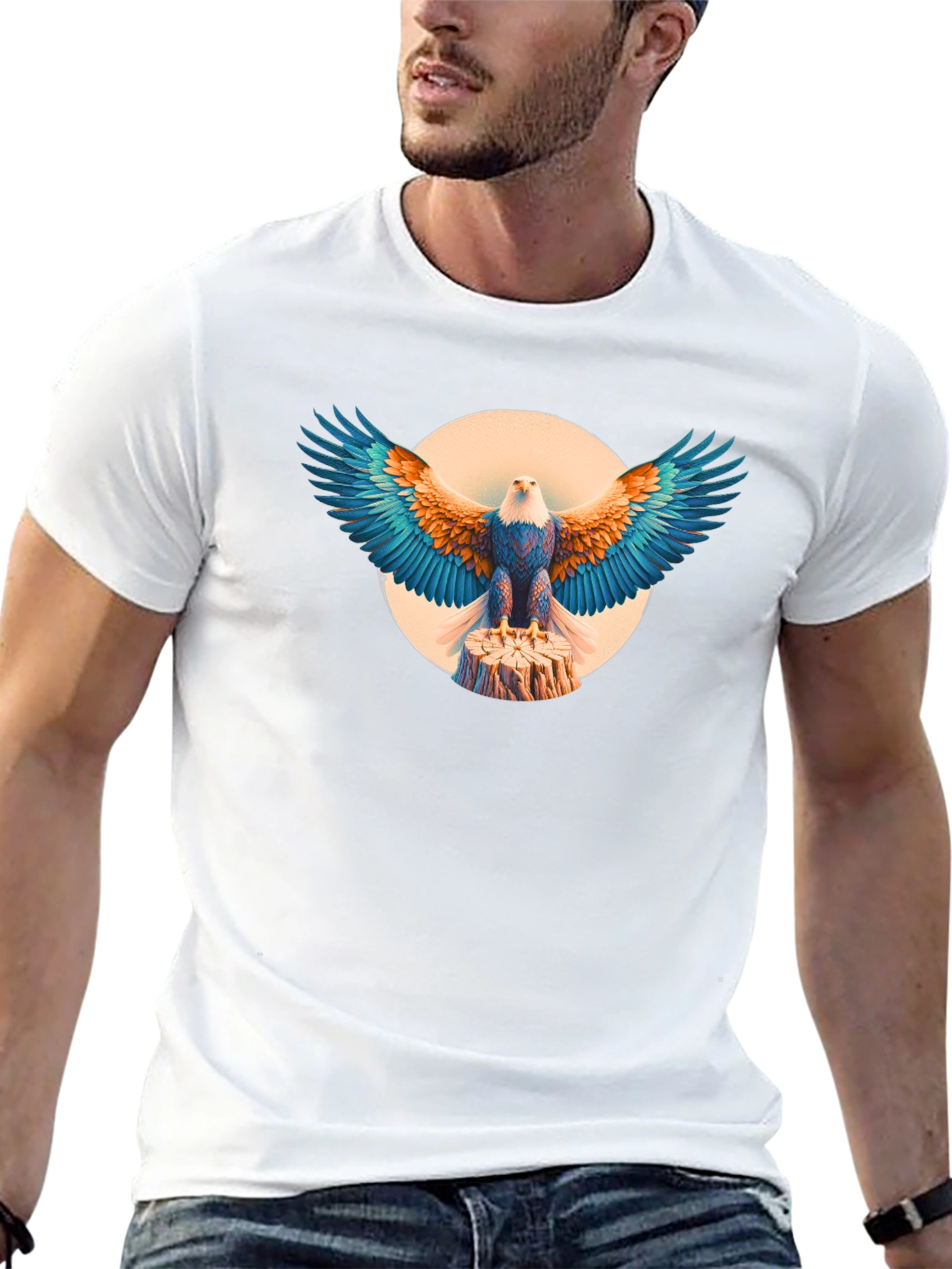 Black Eagle Graphic Tee - Bold Design, Classic Fit view 13