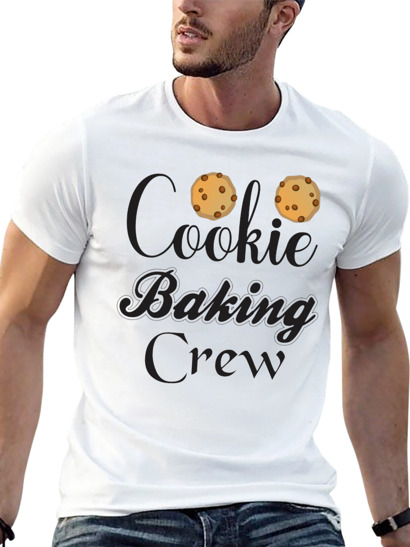 Black Cookie Baking Crew T-Shirt - Black view 13
