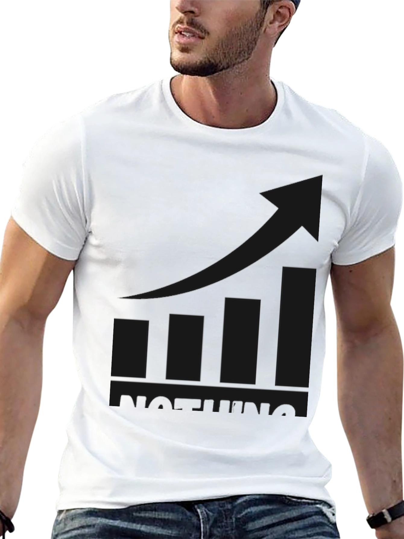 Black Men's Black 'STONKING' Graphic Tee - Trend Upward view 13