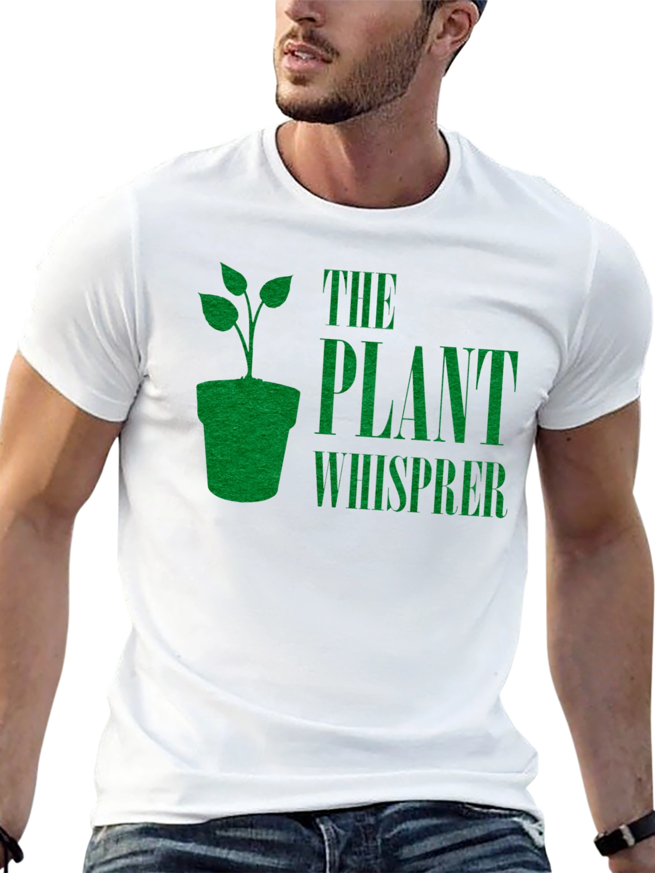 Black Plant Whisperer Graphic Tee - Gardening Enthusiast T-Shirt view 13