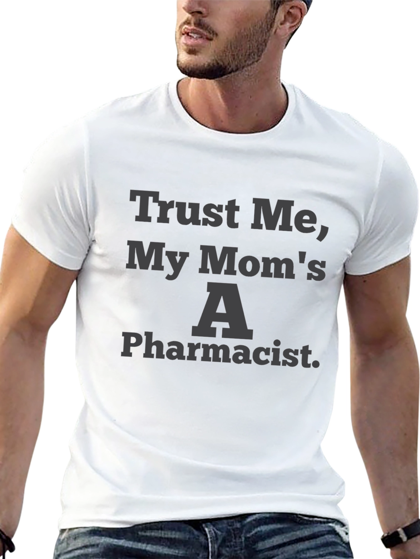 Black Trust Me My Mom's A Pharmacist Graphic Tee view 13