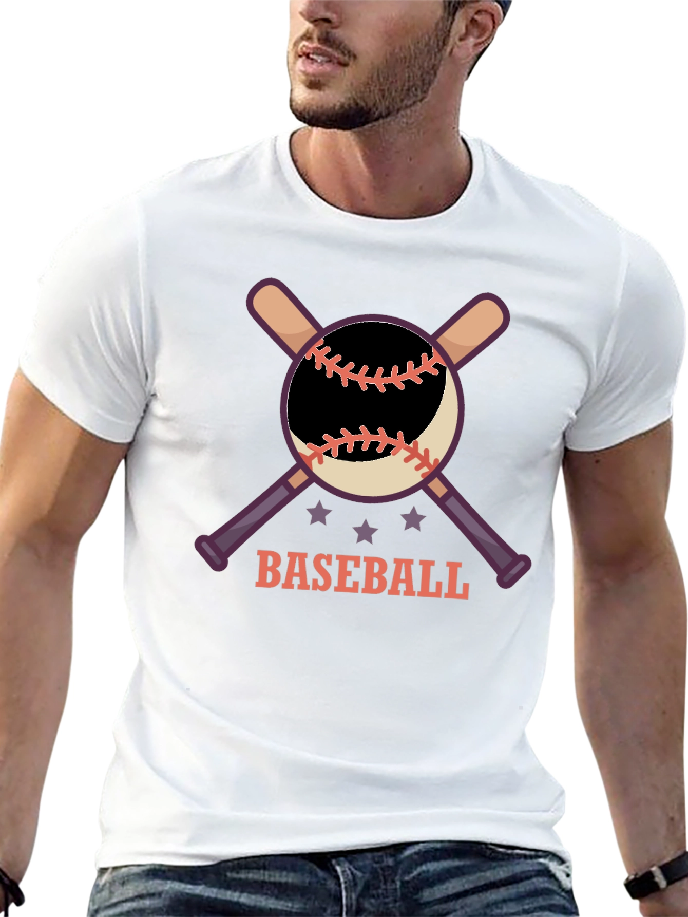 Black Baseball Graphic T-Shirt view 13