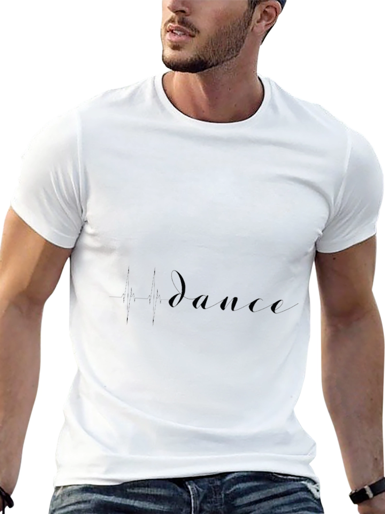 Black Dance Heartbeat Black T-Shirt view 13