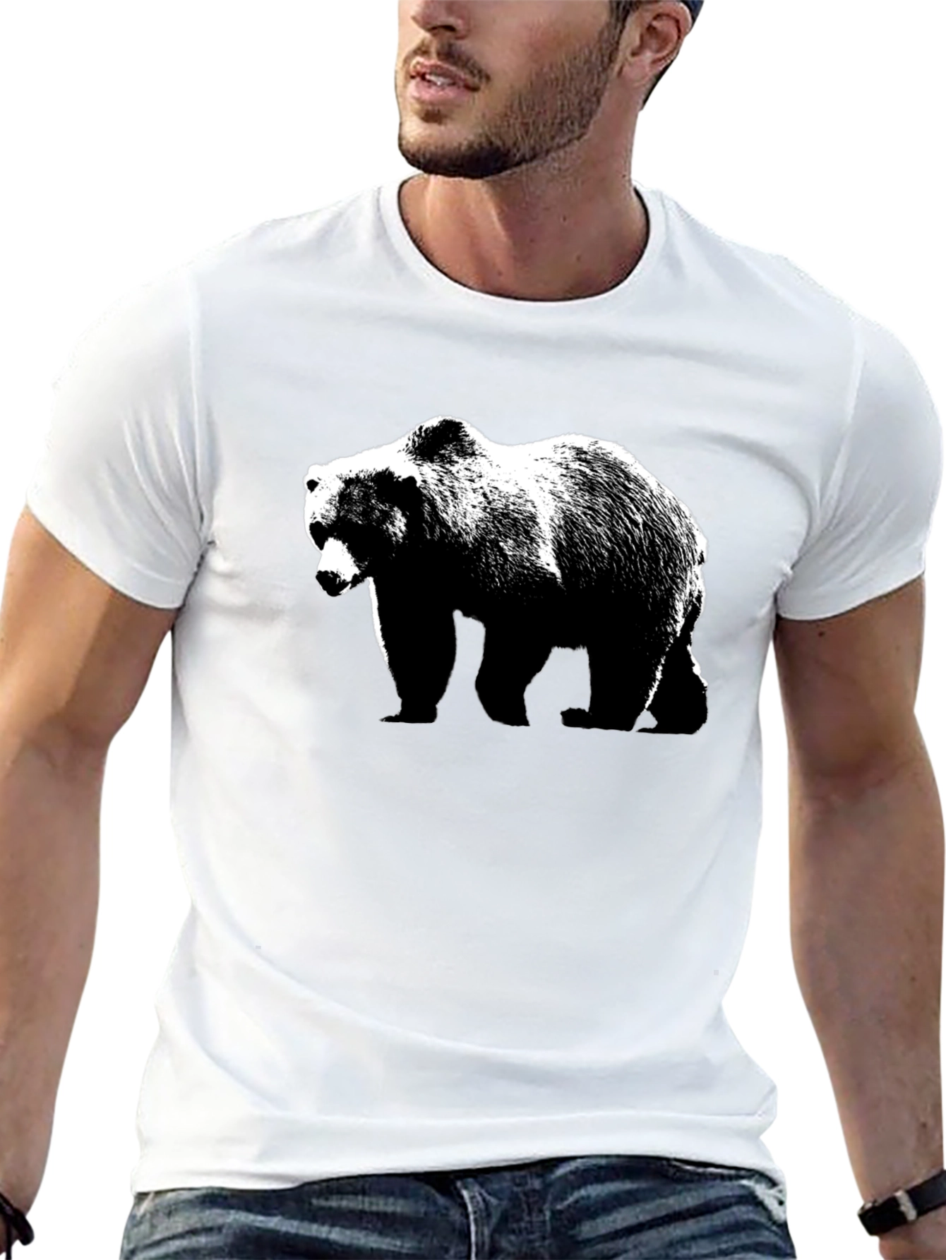 Black Black Bear Graphic Tee - Mens view 13