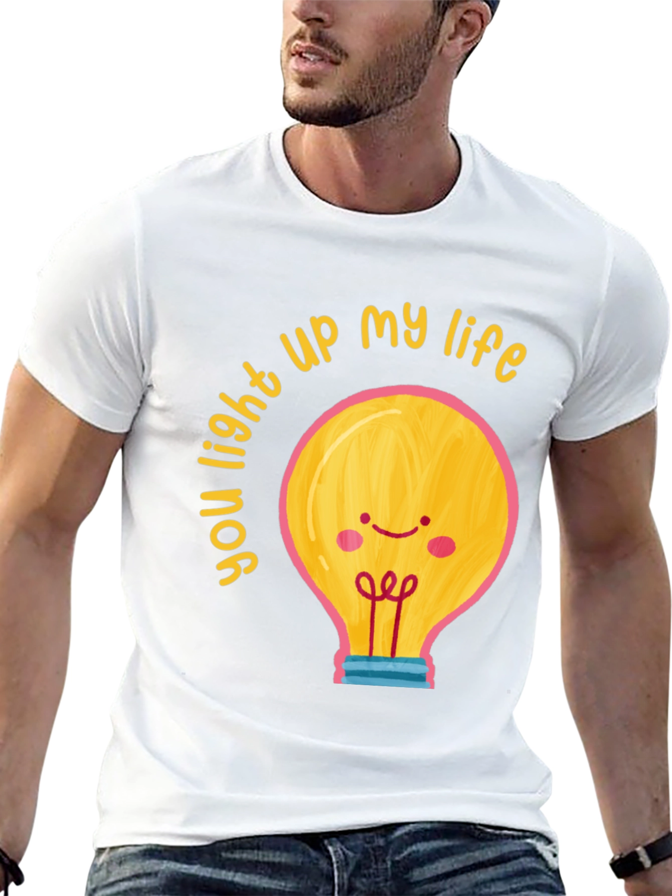 Black You Light Up My Life Graphic T-Shirt view 13