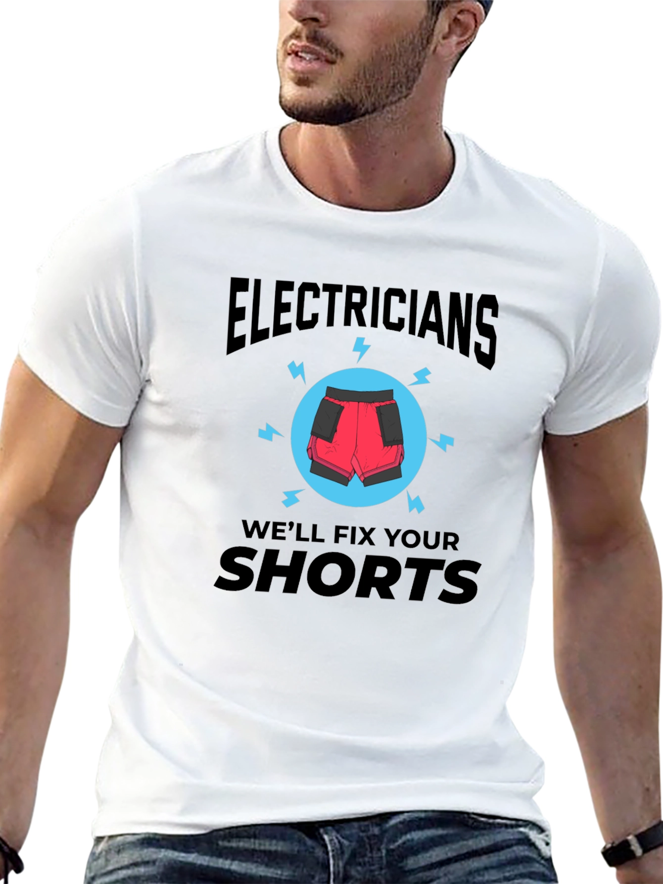 Black Electricians Will Fix Your Shorts T-Shirt view 13