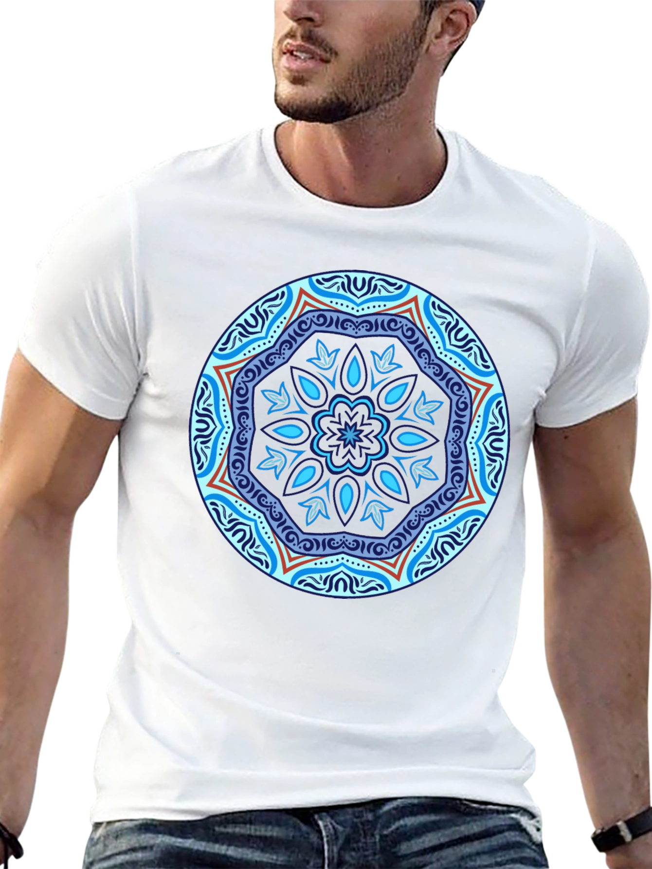 Black Mandala Graphic Tee - Stylish & Unique Design view 13